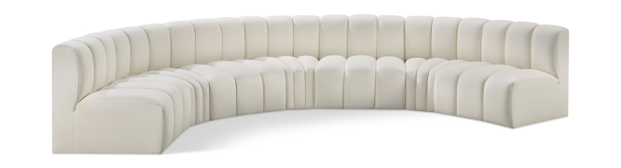 Arc - Faux Leather 7 Piece U-Shaped Modular Sofa - Urban Living Furniture (Los Angeles, CA)
