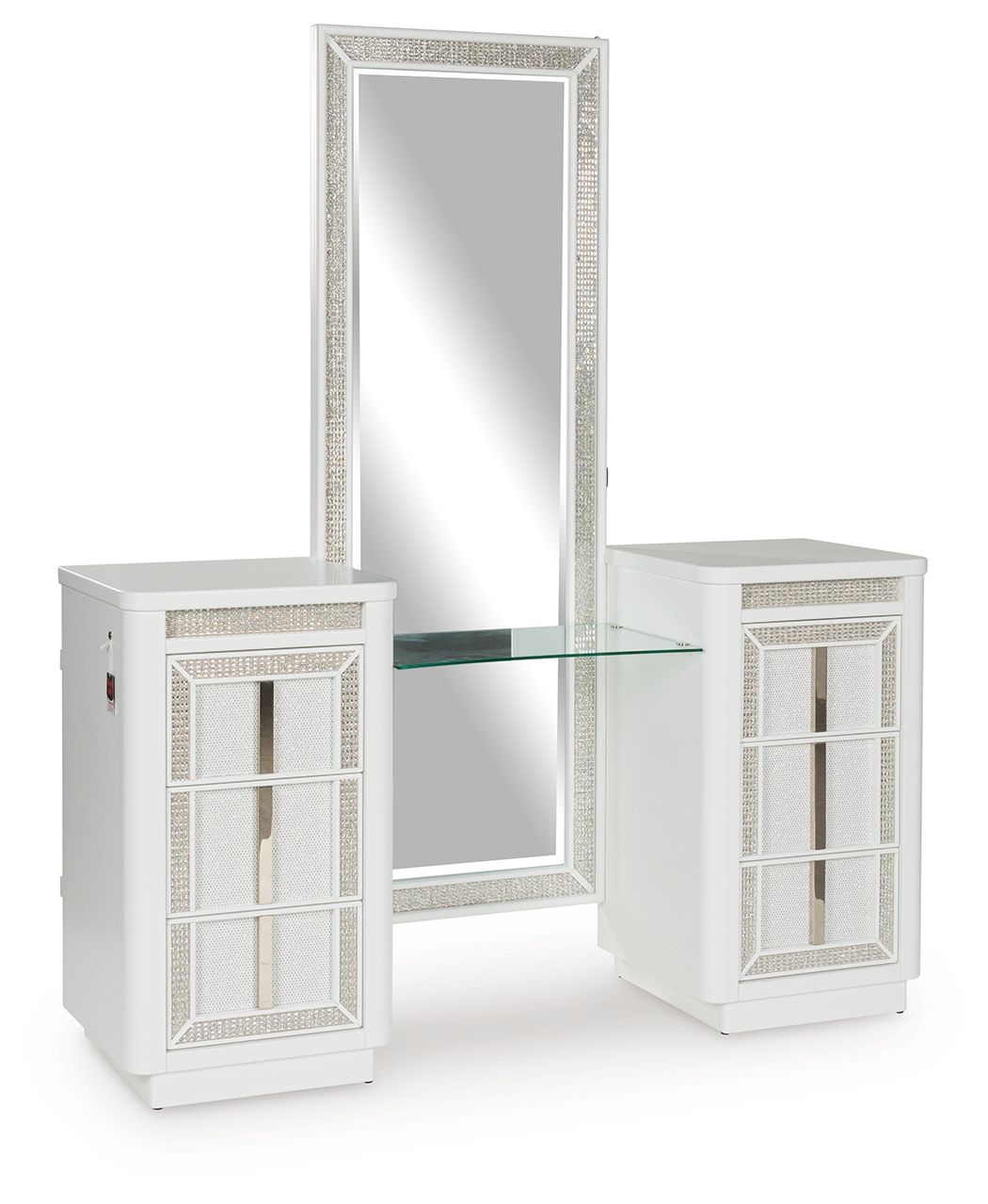Chalanna - White - Vanity With Mirror - Urban Living Furniture (Los Angeles, CA)