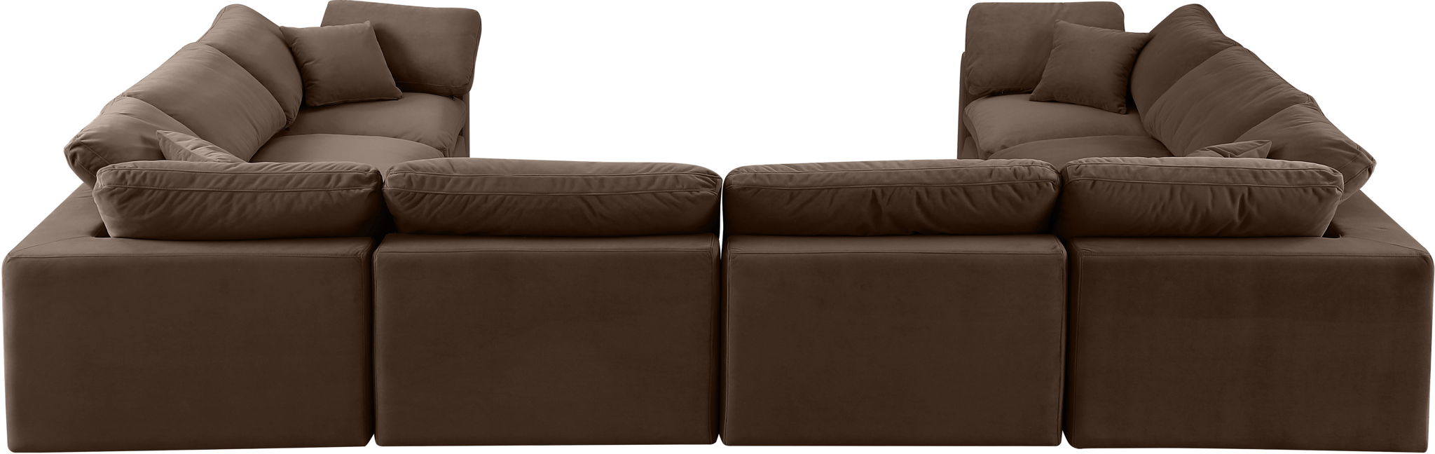 Comfy - 8 Piece Velvet Modular Sectional - Urban Living Furniture (Los Angeles, CA)