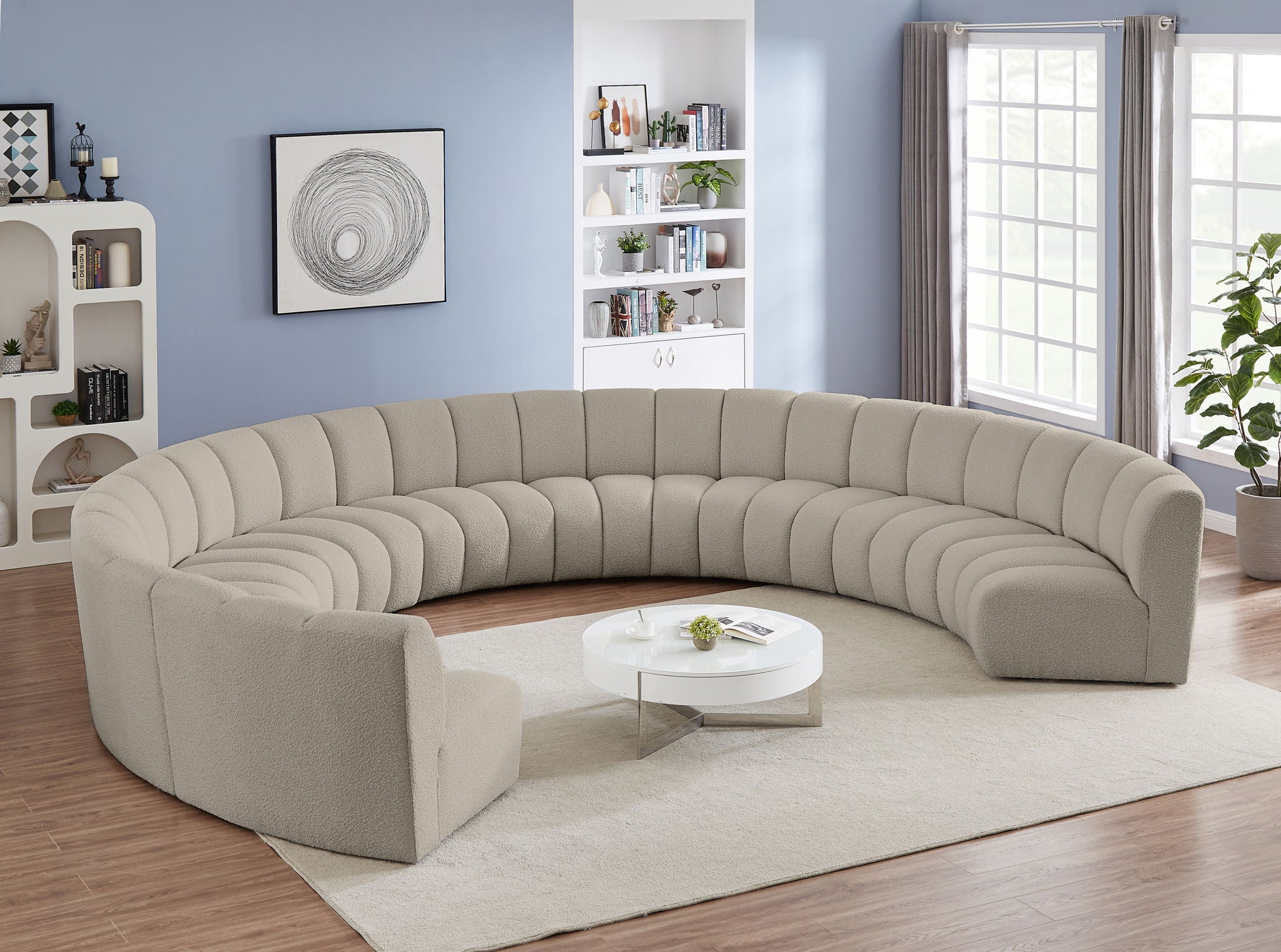 Infinity - 9 Piece Boucle Modular Sectional - Urban Living Furniture (Los Angeles, CA)