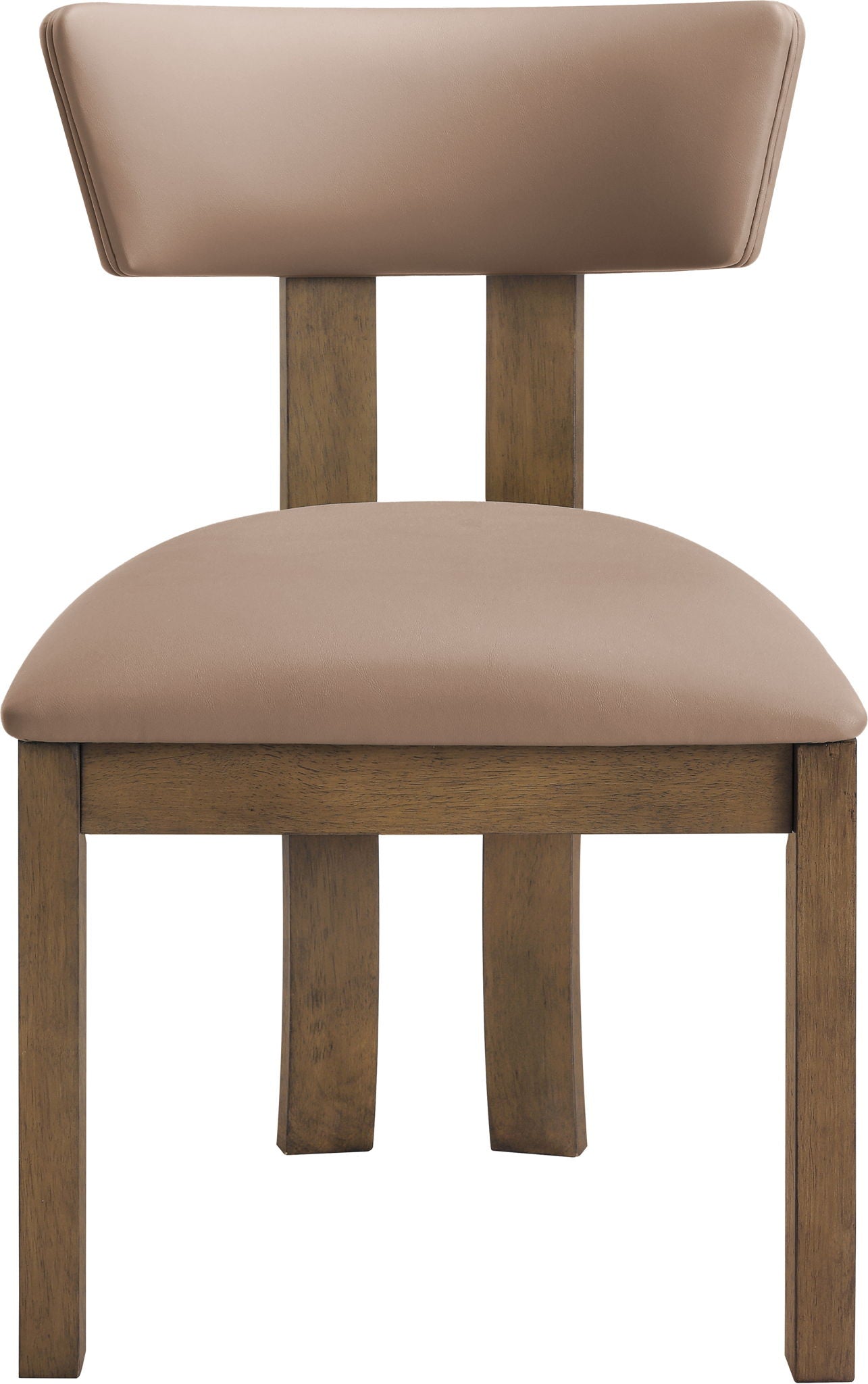 Lavrin - Vegan Leather Upholstered Dining Side Chair (Set of 2) - Walnut Base - Urban Living Furniture (Los Angeles, CA)