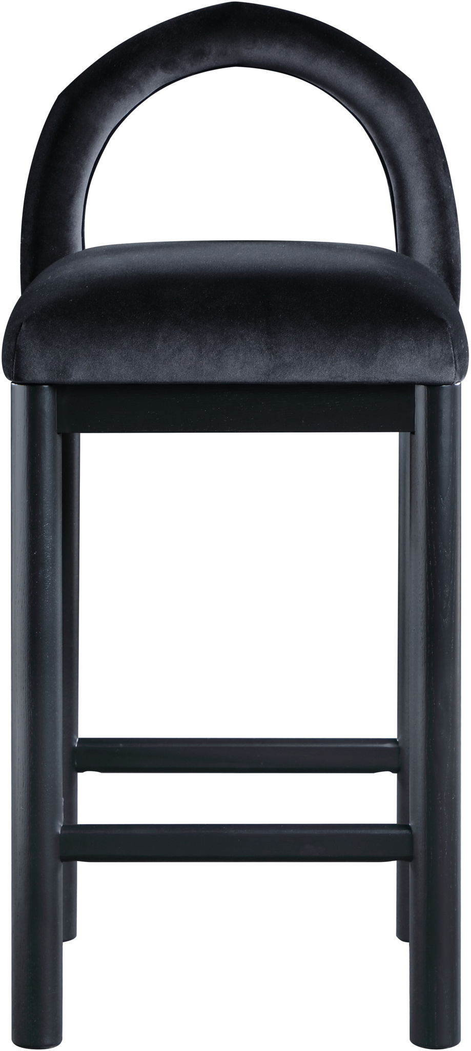 Conrad - Velvet Counter Stool With Black Legs - Urban Living Furniture (Los Angeles, CA)