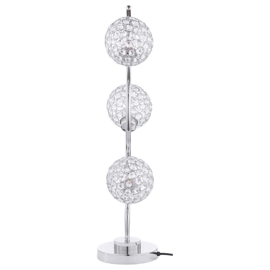 Amberley - 3-Light Curvy Metal Table Lamp Silver - Silver - Urban Living Furniture (Los Angeles, CA)