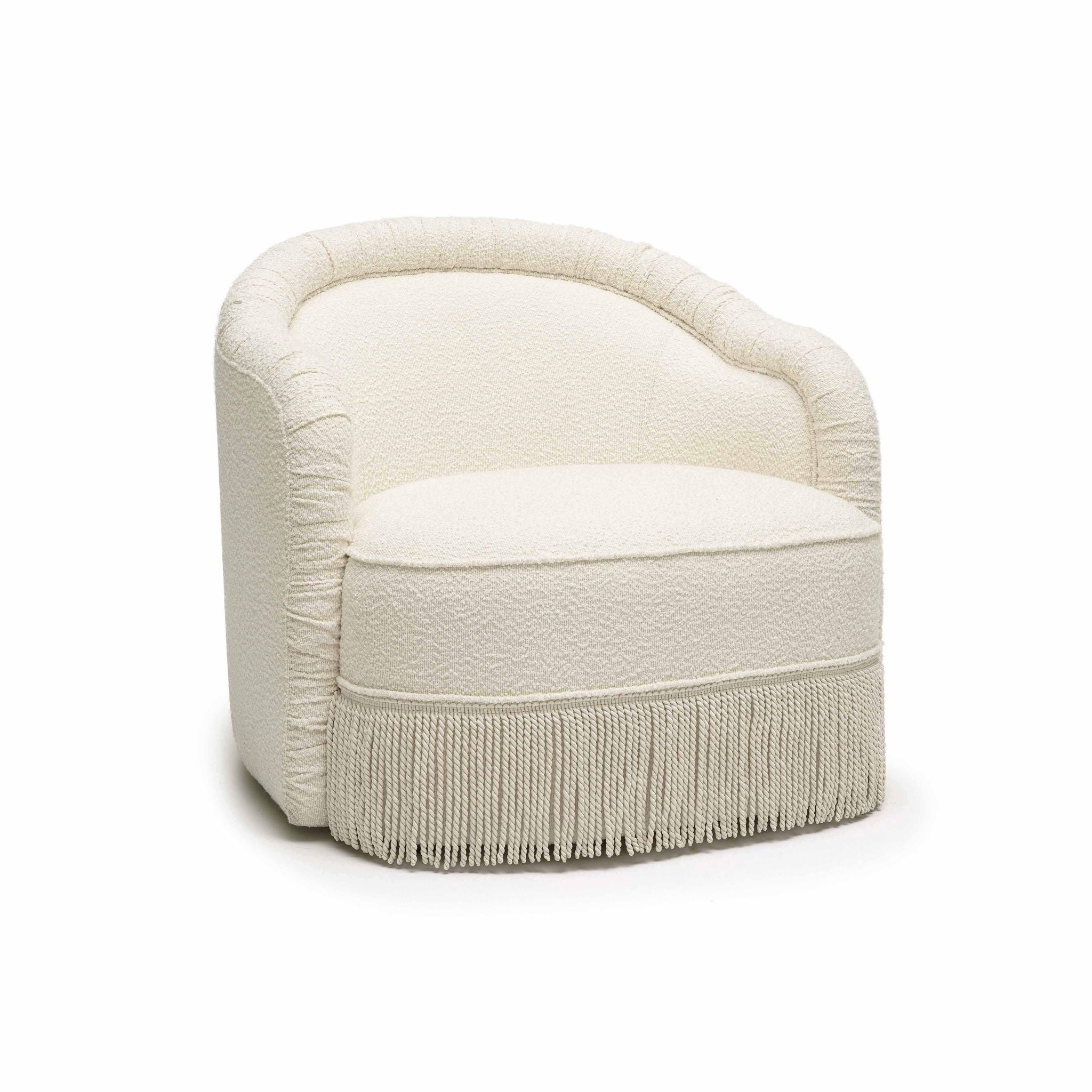 Pamela - Boucle Tassel Lounge Chair - Urban Living Furniture (Los Angeles, CA)
