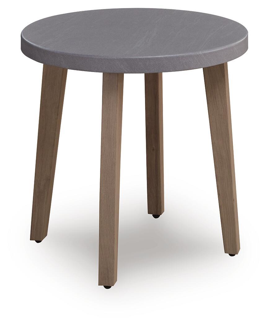 Harmony Headlands - Round End Table - Natural / Gray - Urban Living Furniture (Los Angeles, CA)