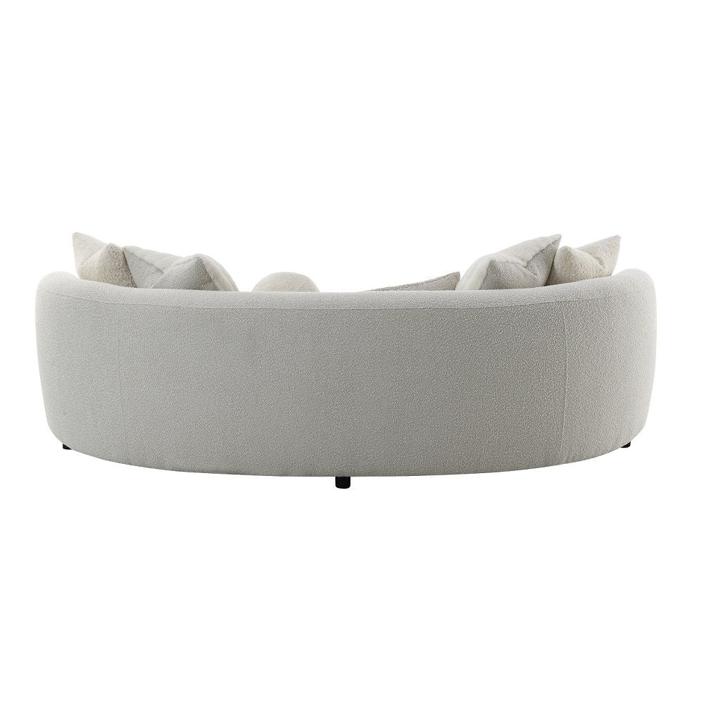 Iniko - Sofa With 6 Pillows - Beige Boucle - Urban Living Furniture (Los Angeles, CA)