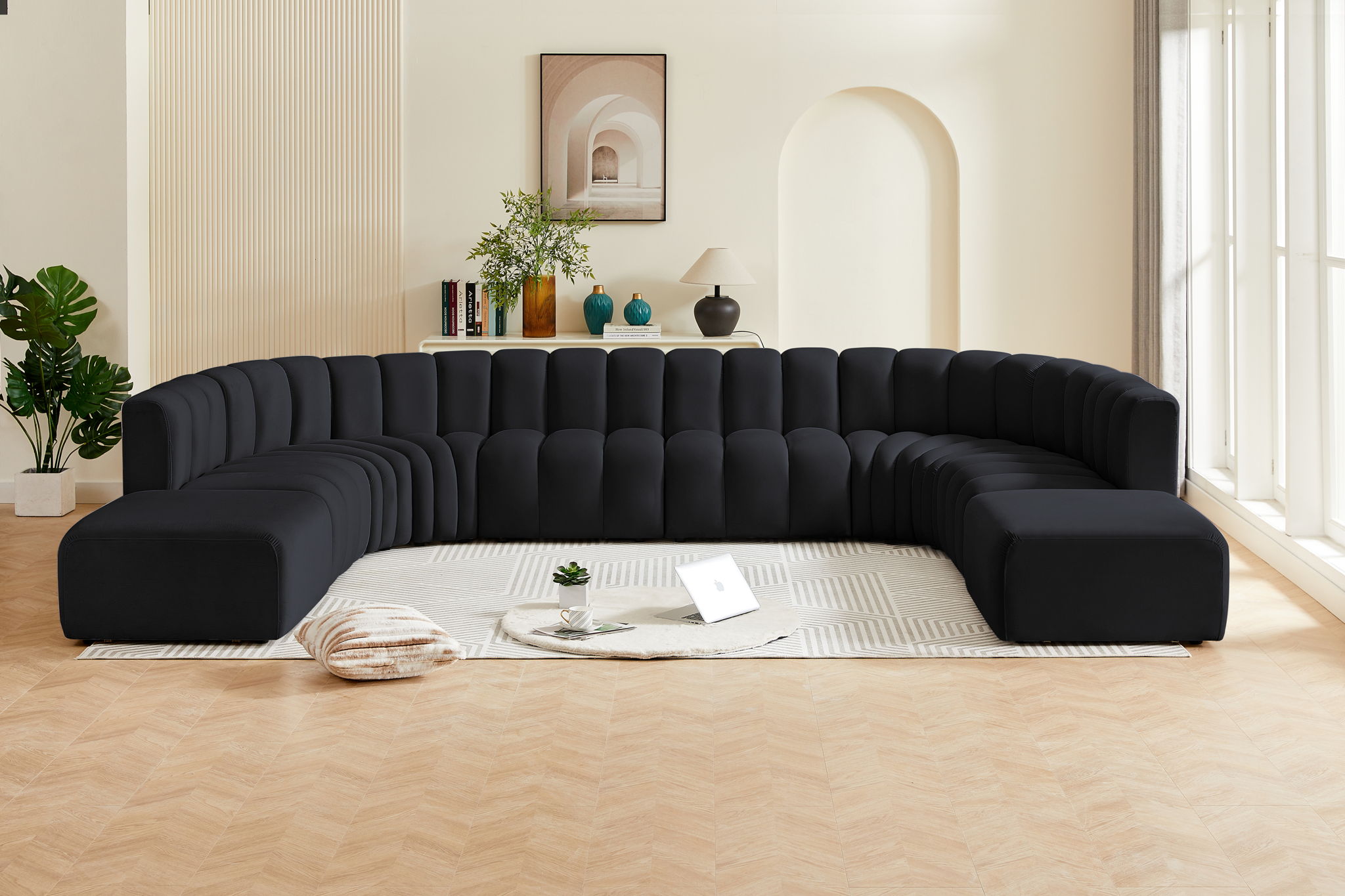 Arc - Velvet Modular Sectional - Urban Living Furniture (Los Angeles, CA)