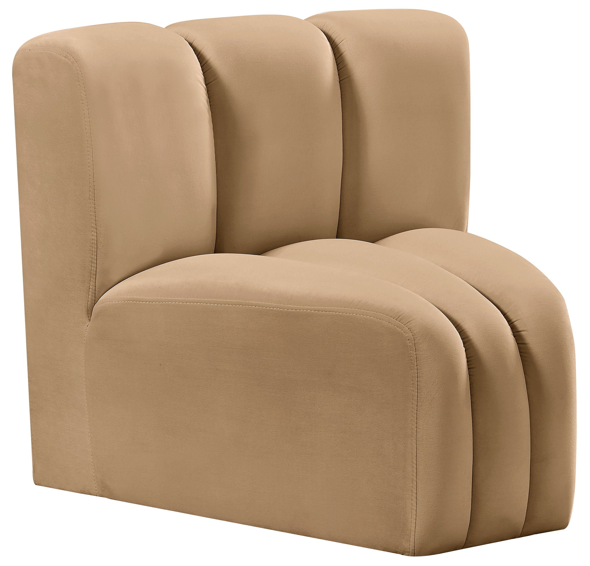 Arc - Velvet Curved Corner Chair - Urban Living Furniture (Los Angeles, CA)