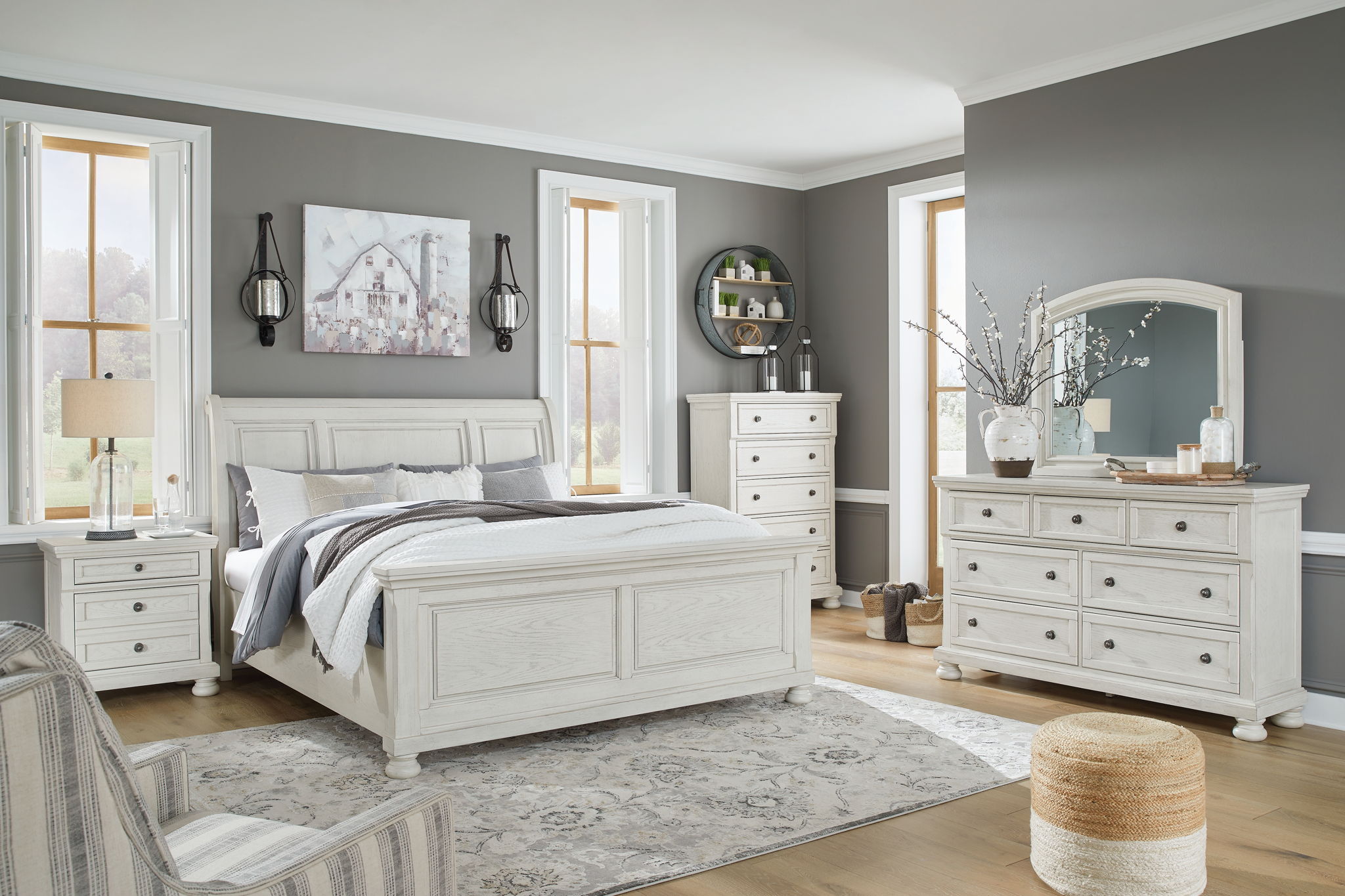 Robbinsdale - Sleigh Bed Set - Urban Living Furniture (Los Angeles, CA)