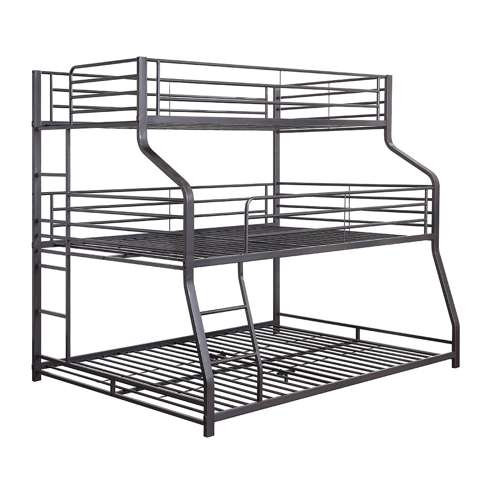 Caius II - Twin Over Full/Queen Bunk Bed - Gunmetal - Urban Living Furniture (Los Angeles, CA)