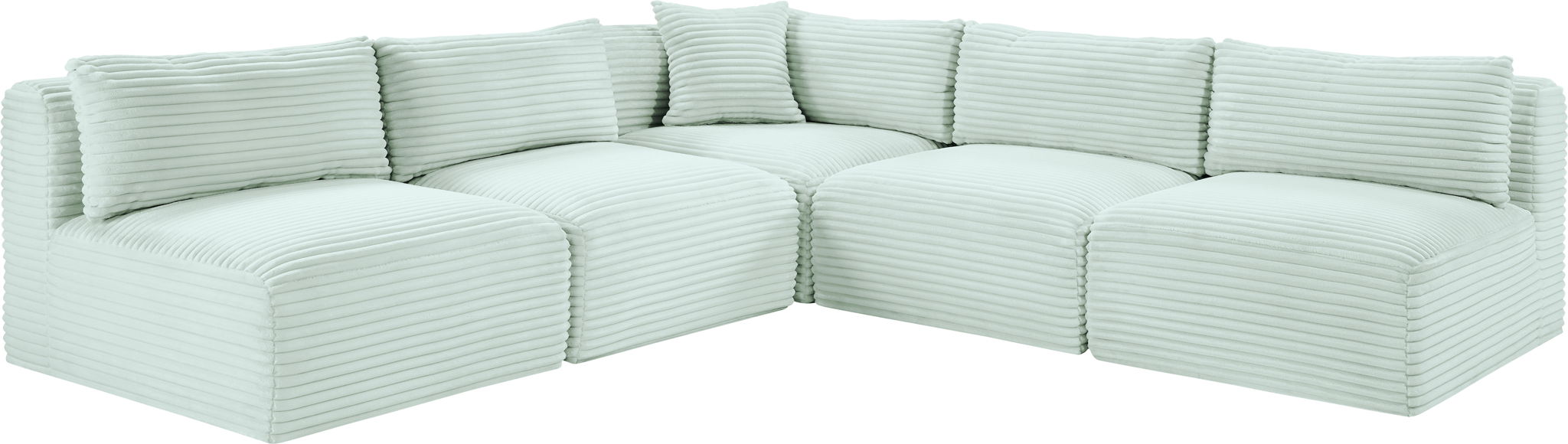 Shaggy - 5 Piece Modular Corner Armless Sectional - Urban Living Furniture (Los Angeles, CA)