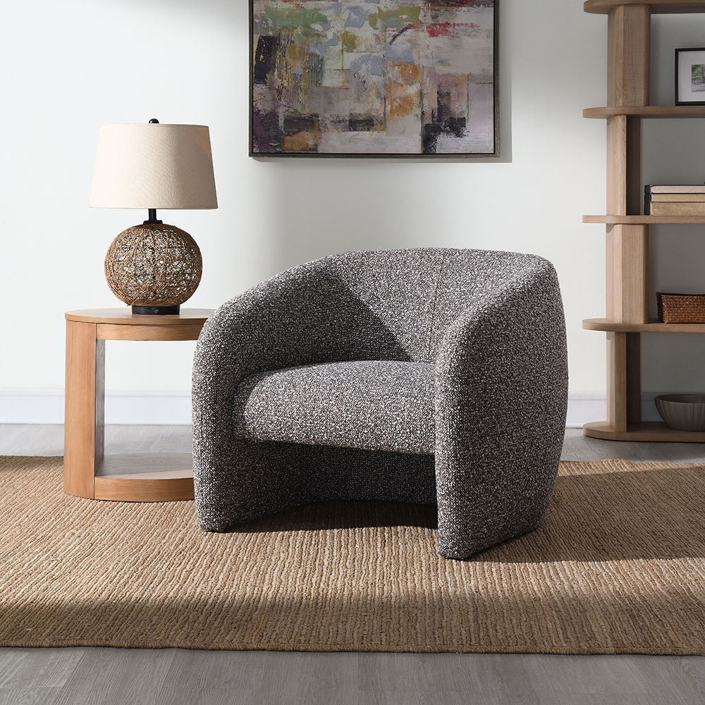Livia - Accent Chair - Brown & Gray Tweed - Urban Living Furniture (Los Angeles, CA)