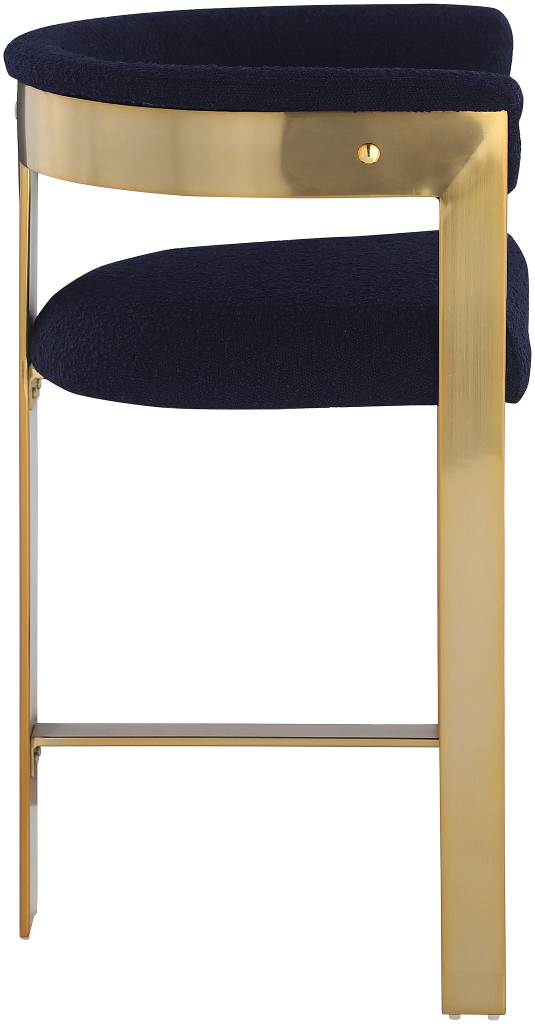 Romeo - Boucle Counter Stool With Gold Base (Set of 2) - Urban Living Furniture (Los Angeles, CA)