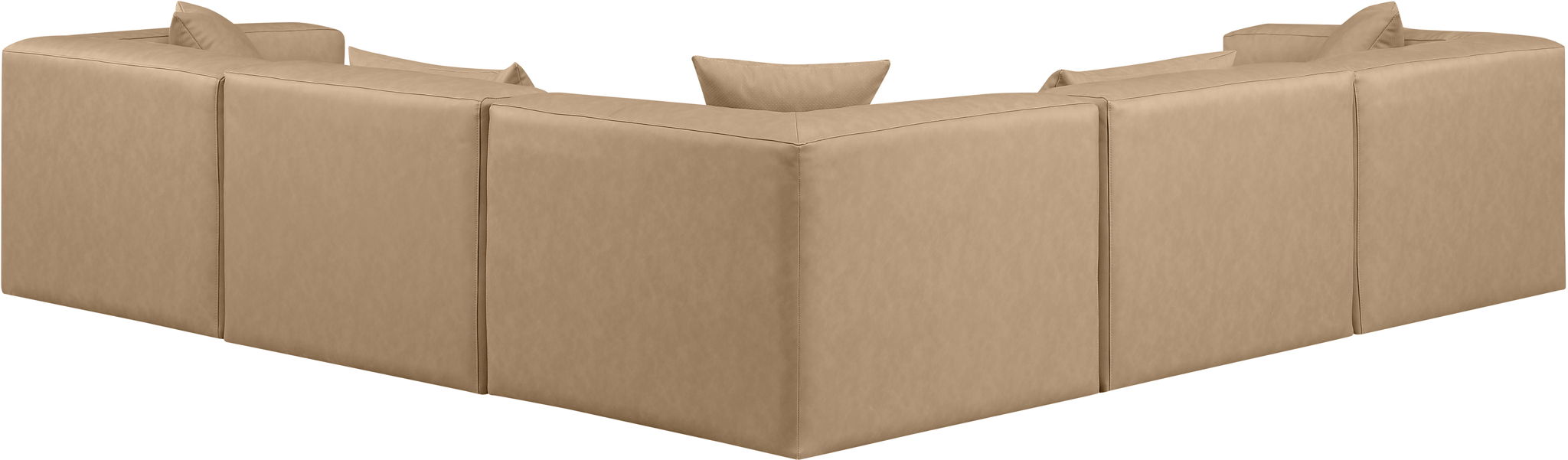 Cube - 5 Piece Modular Corner Sectional - Tan - Urban Living Furniture (Los Angeles, CA)