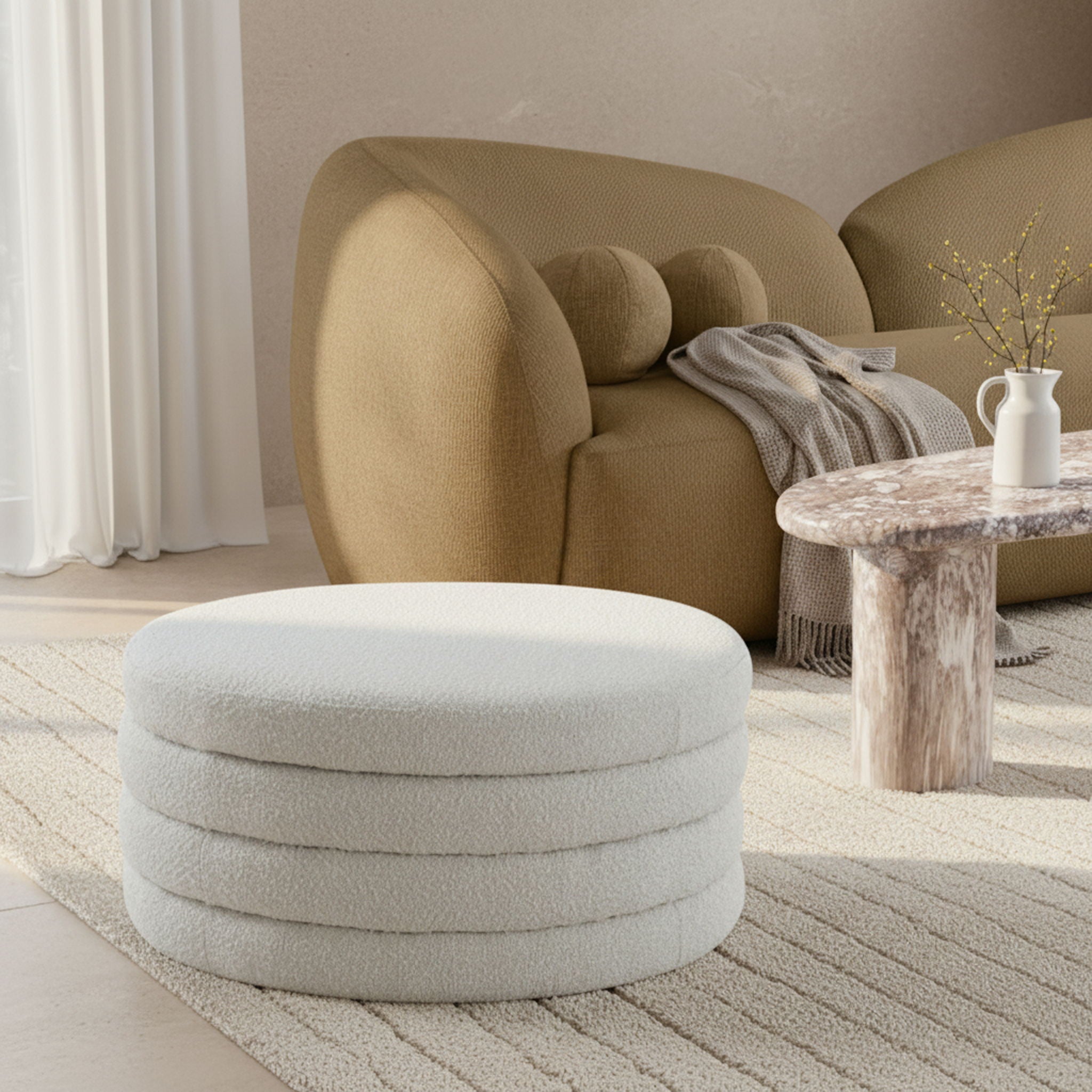 Aphia - Ottoman, Coffee Table