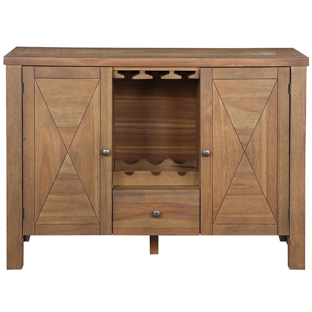 Pascaline - Server - Rustic Brown & Oak - Urban Living Furniture (Los Angeles, CA)