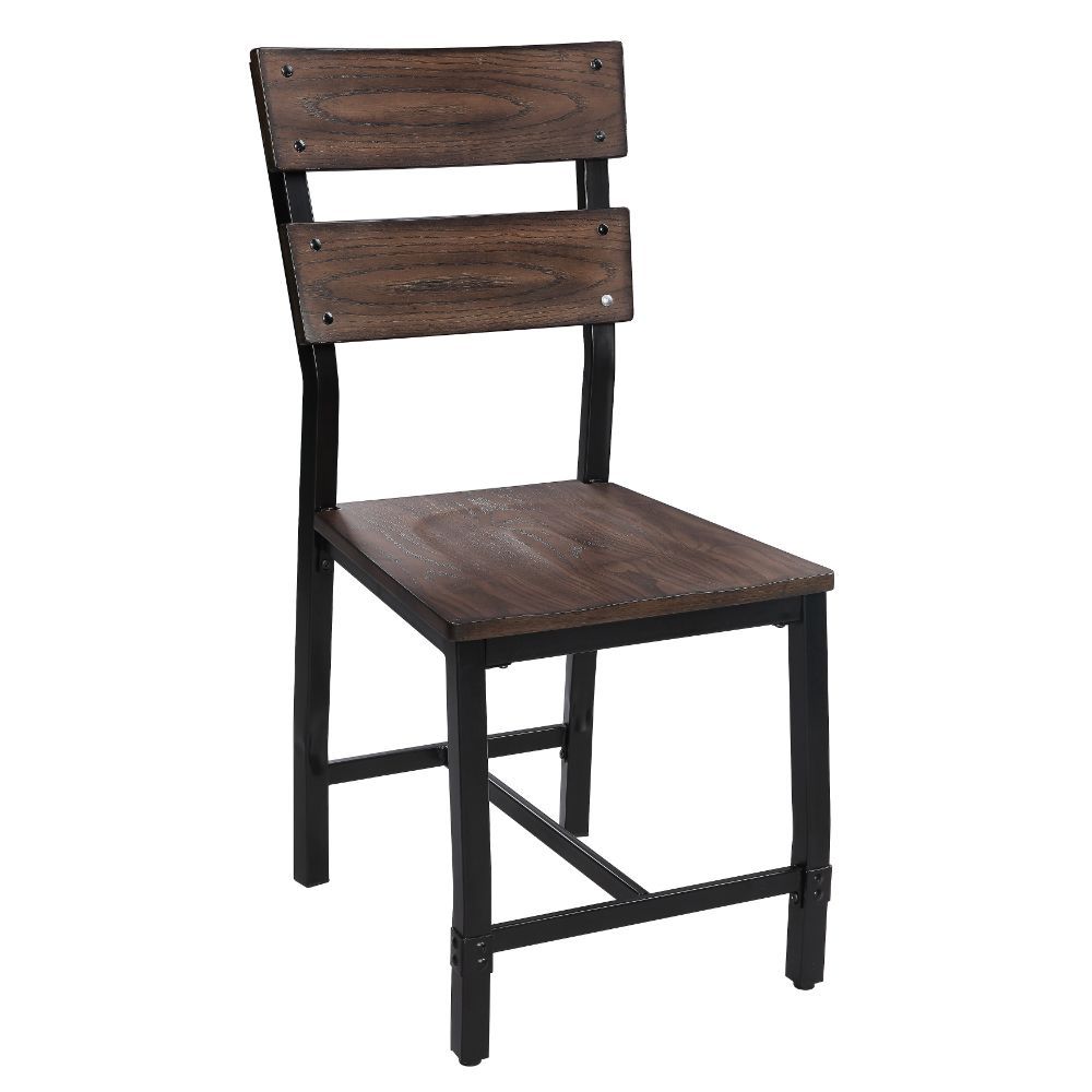 Mariatu - Side Chair (Set of 2) - Oak & Black - Urban Living Furniture (Los Angeles, CA)