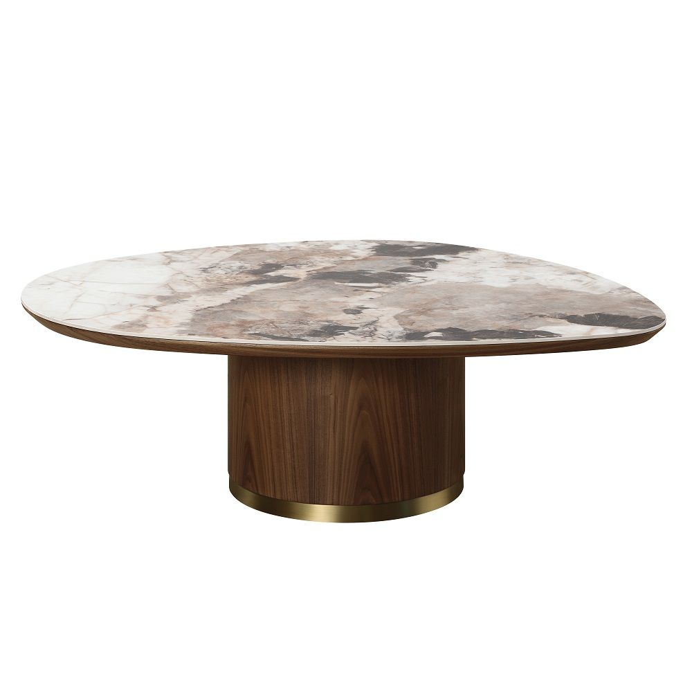 Willene - Coffee Table With Ceramic Top - Ceramic Top & Walnut - Urban Living Furniture (Los Angeles, CA)