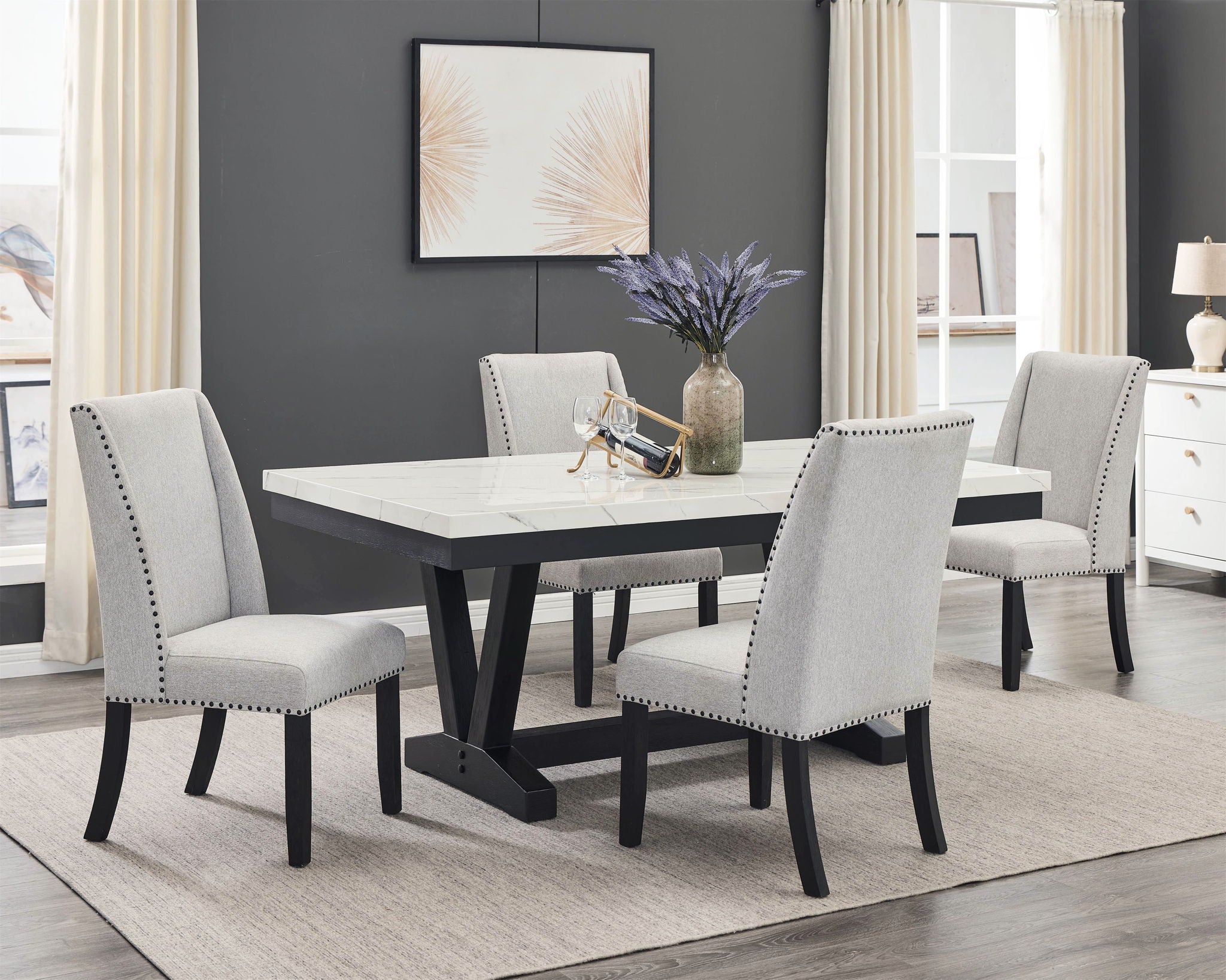 Varley - Dining Room Set With Wing Chairs - Urban Living Furniture (Los Angeles, CA)