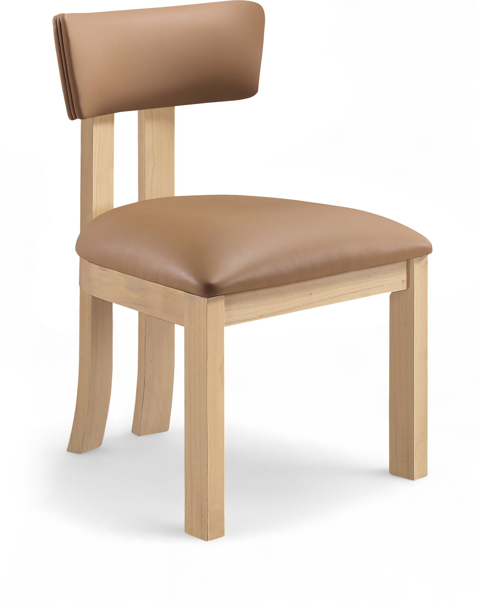 Lavrin - Vegan Leather Dining Side Chair (Set of 2) - Natural Base - Urban Living Furniture (Los Angeles, CA)