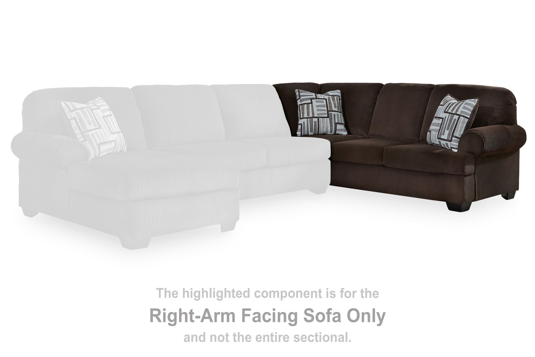 Kimlee - Chocolate - RAF Sofa - Urban Living Furniture (Los Angeles, CA)