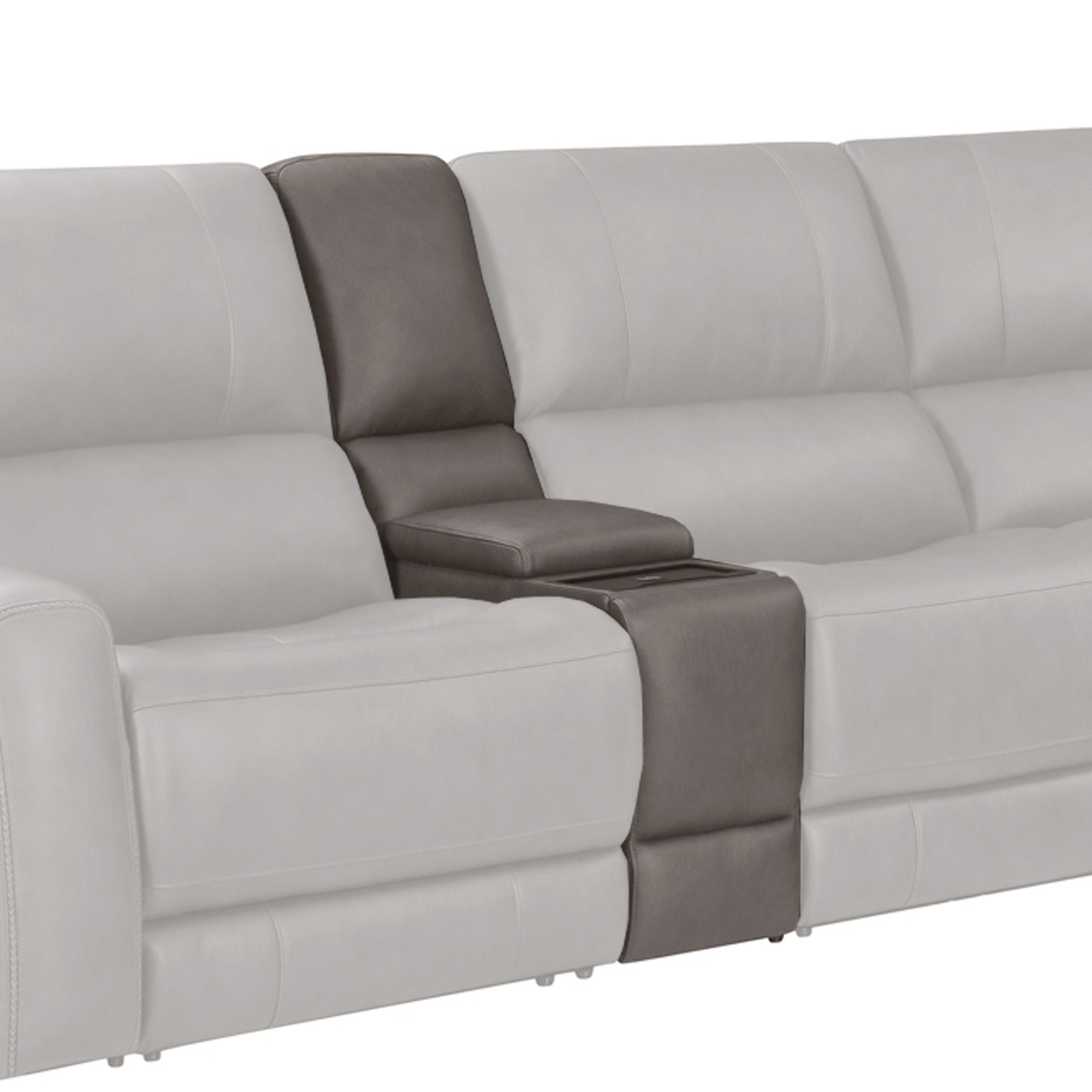 Belmont - Entertainment Tilt Console With Wireless Charger - Autumn Fog