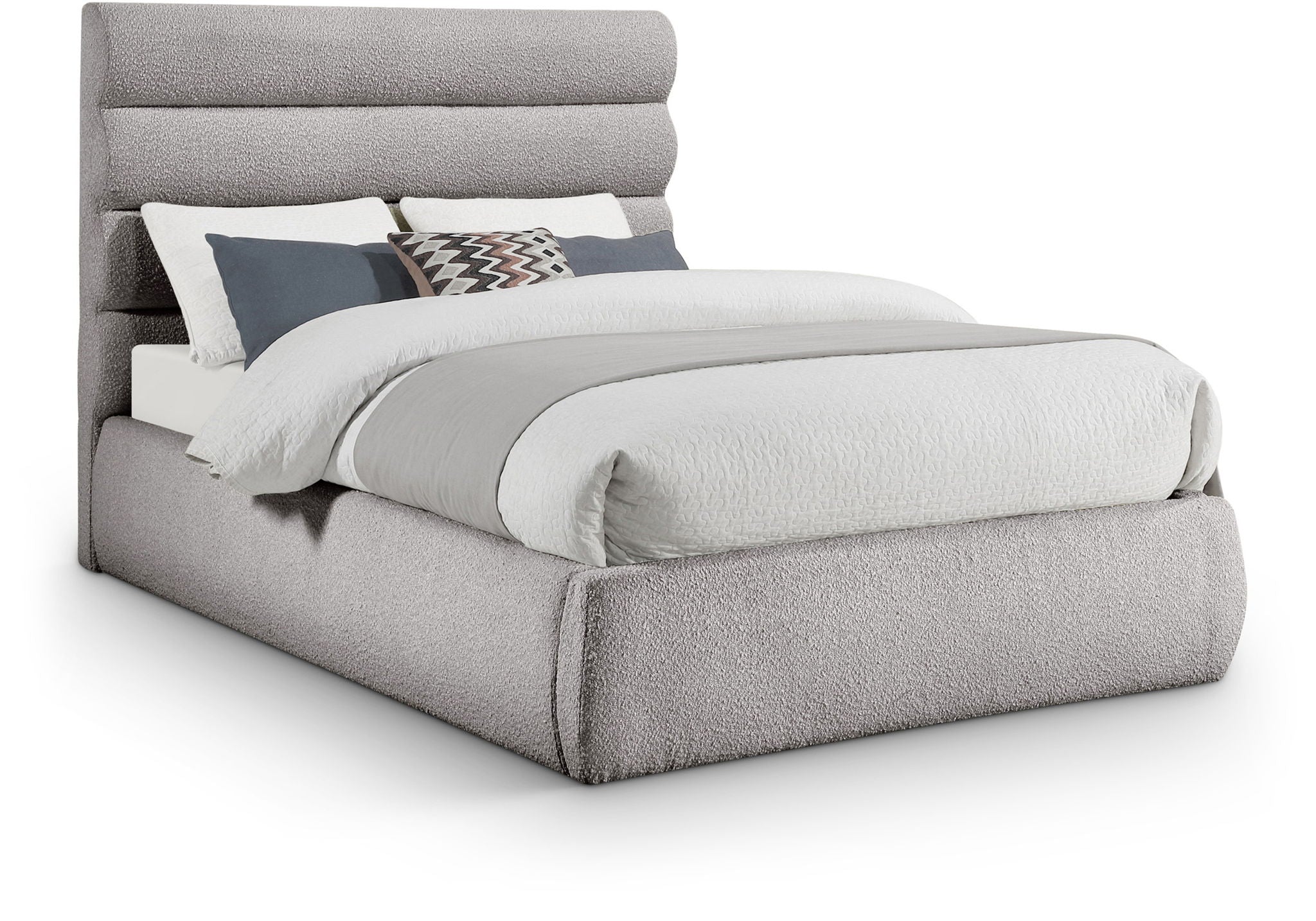Adam - Boucle Fabric Bed With 52" Headboard - Urban Living Furniture (Los Angeles, CA)