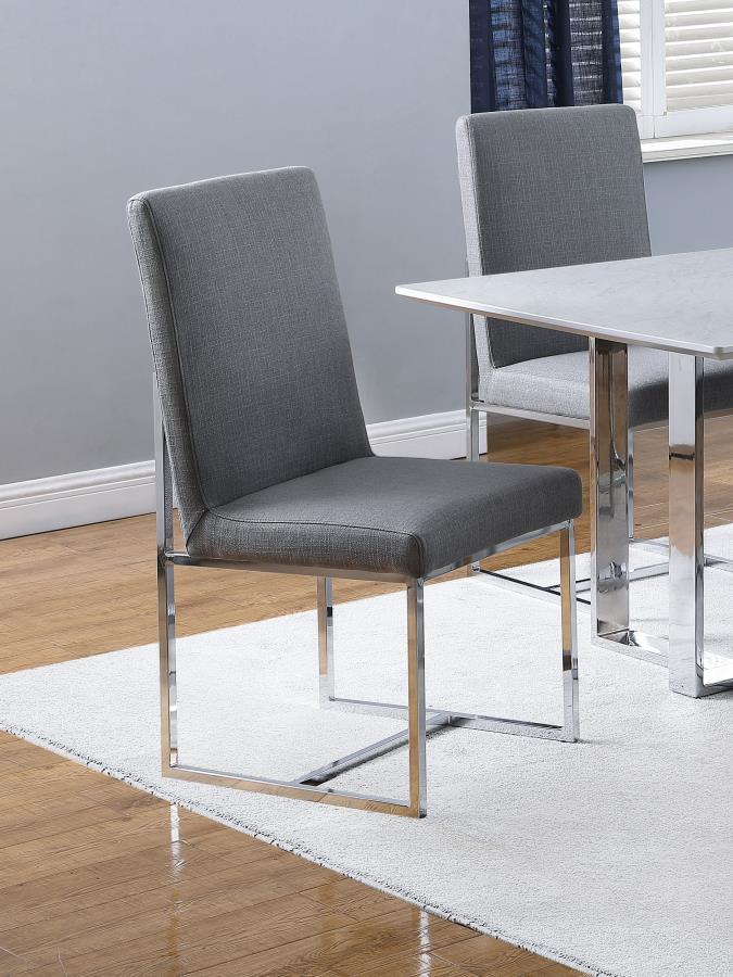 Mackinnon - Upholstered Dining Side Chair (Set of 2) - Gray - Urban Living Furniture (Los Angeles, CA)