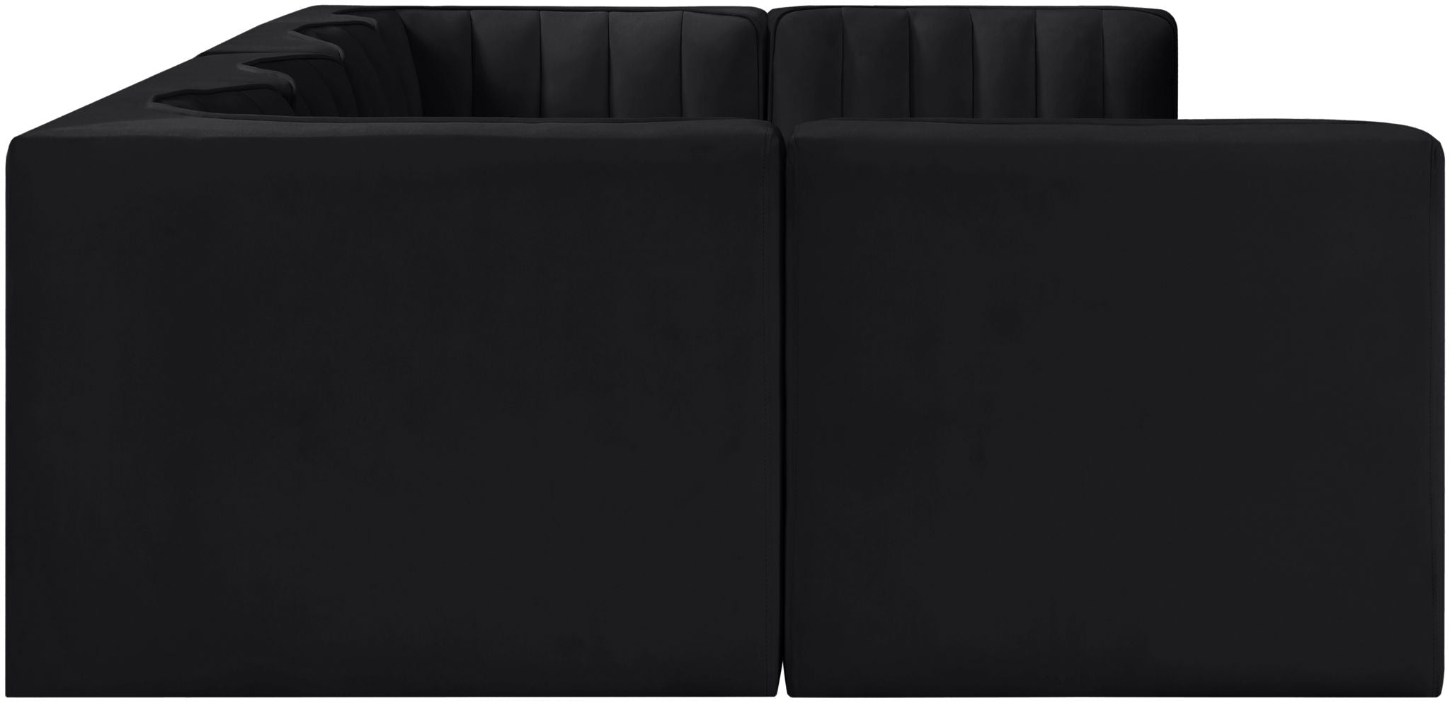 Rummi - Armless Velvet Performance Fabric Upholstered 6 Piece Modular Sectional - Urban Living Furniture (Los Angeles, CA)