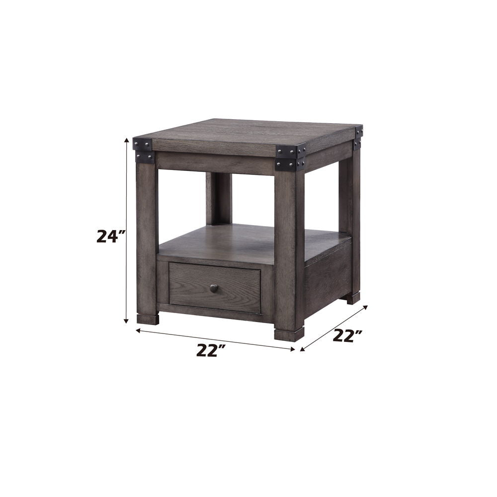 Melville - End Table - Ash Gray - Urban Living Furniture (Los Angeles, CA)