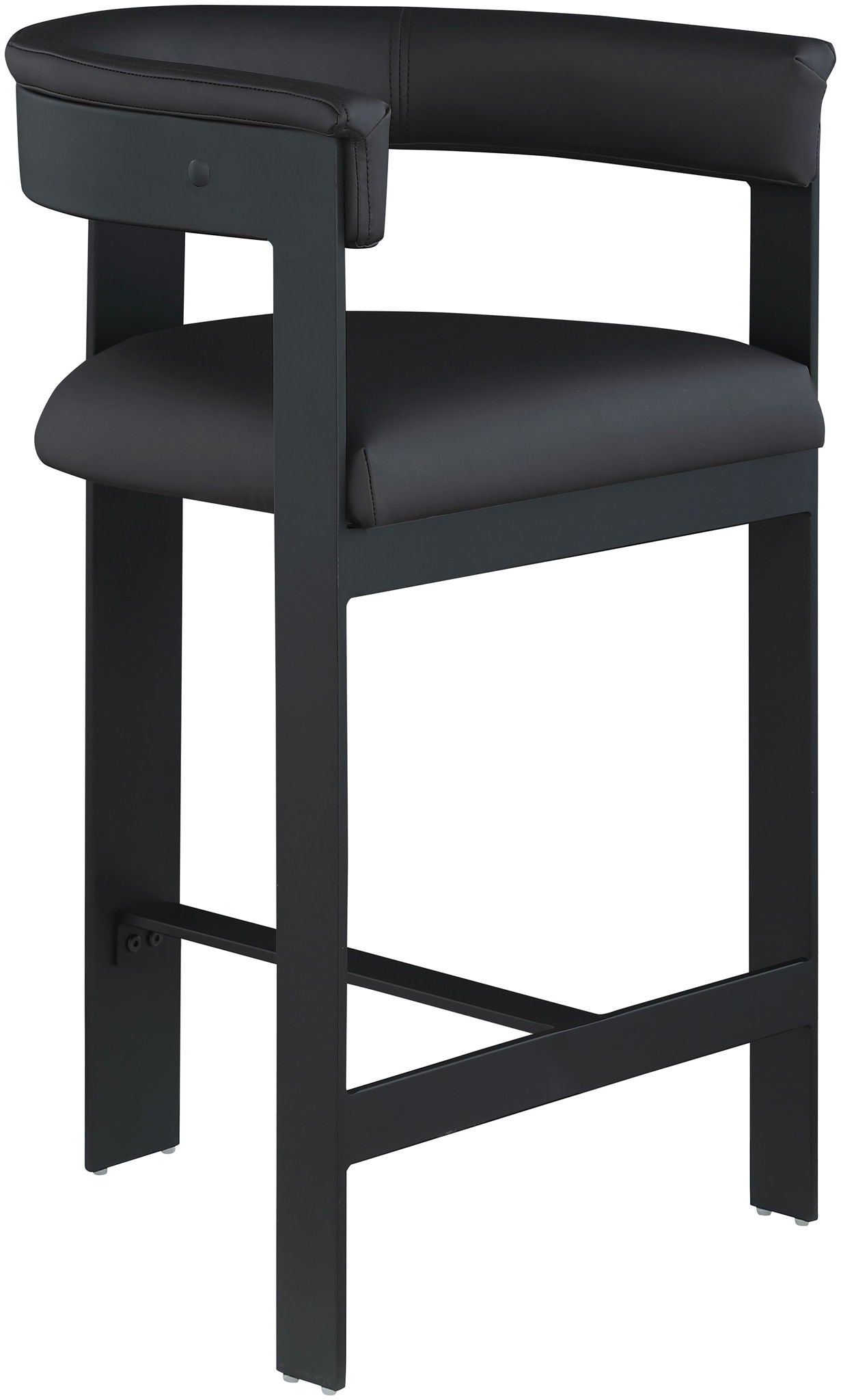 Romeo - Faux Leather Counter Stool With Black Base (Set of 2) - Urban Living Furniture (Los Angeles, CA)
