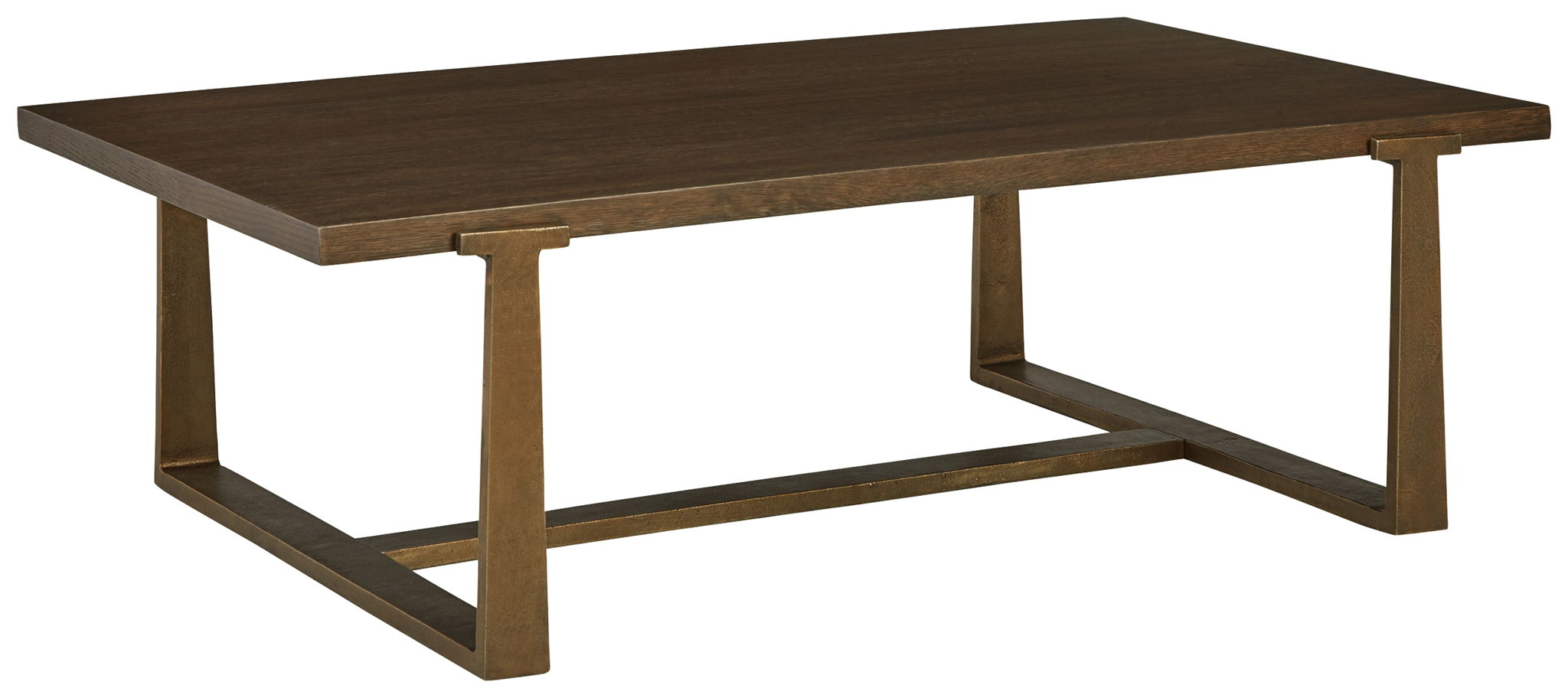 Balintmore - Brown / Gold Finish - Rectangular Cocktail Table - Urban Living Furniture (Los Angeles, CA)