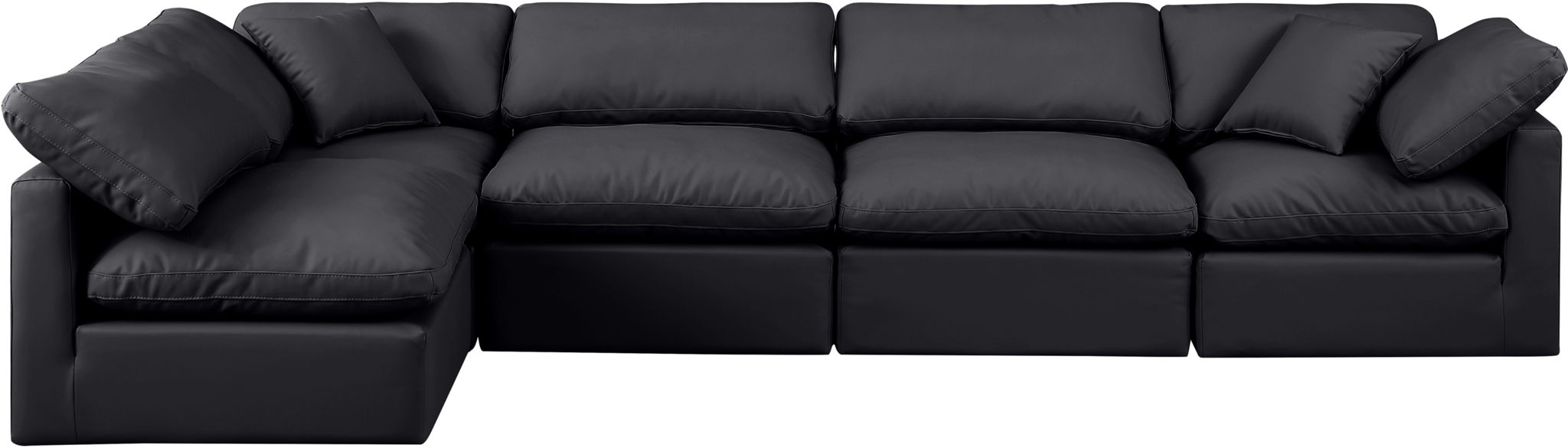 Indulge - Faux Leather 5 Piece Modular Sectional - Urban Living Furniture (Los Angeles, CA)