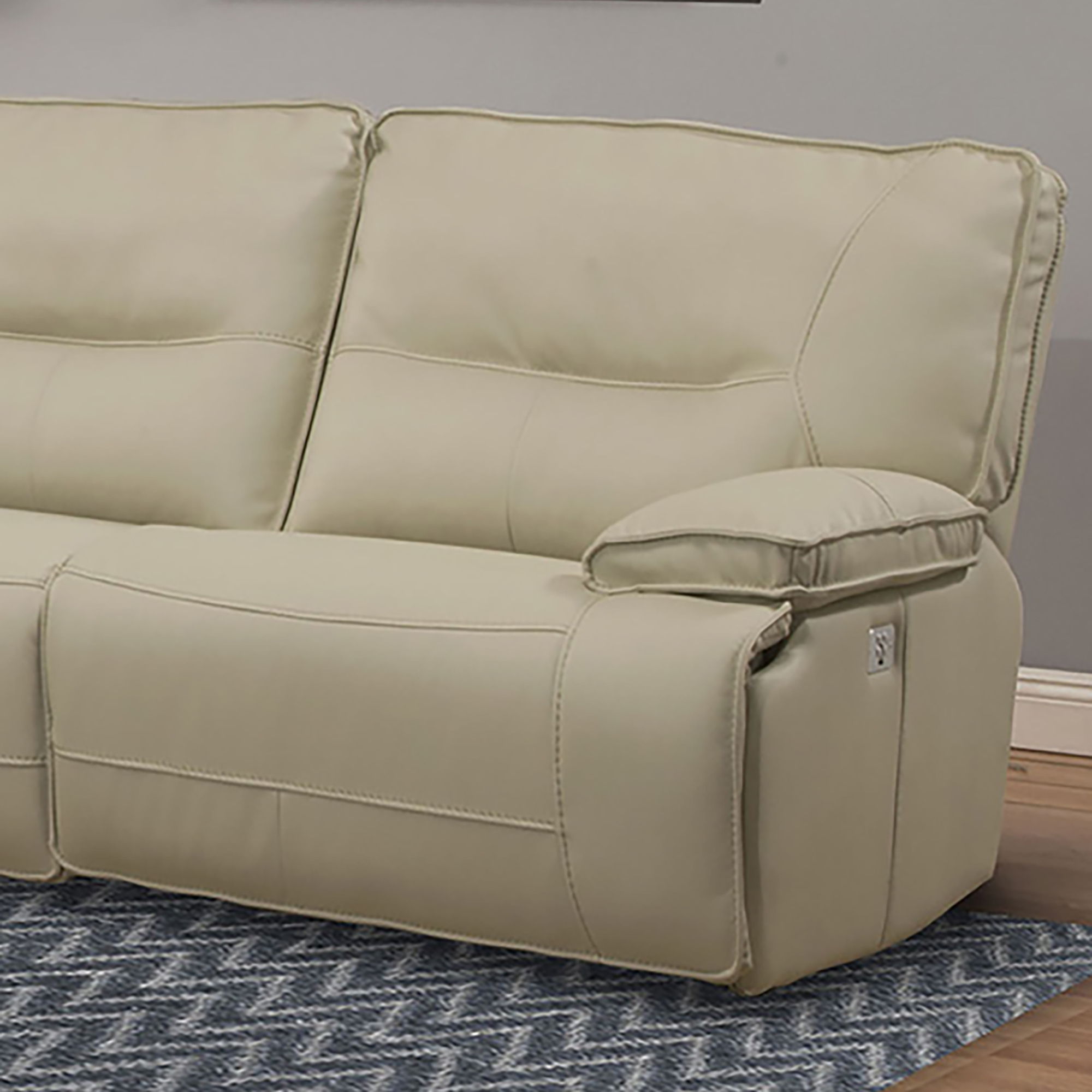 Spartacus - Power Right Arm Facing Recliner - Oyster - Urban Living Furniture (Los Angeles, CA)