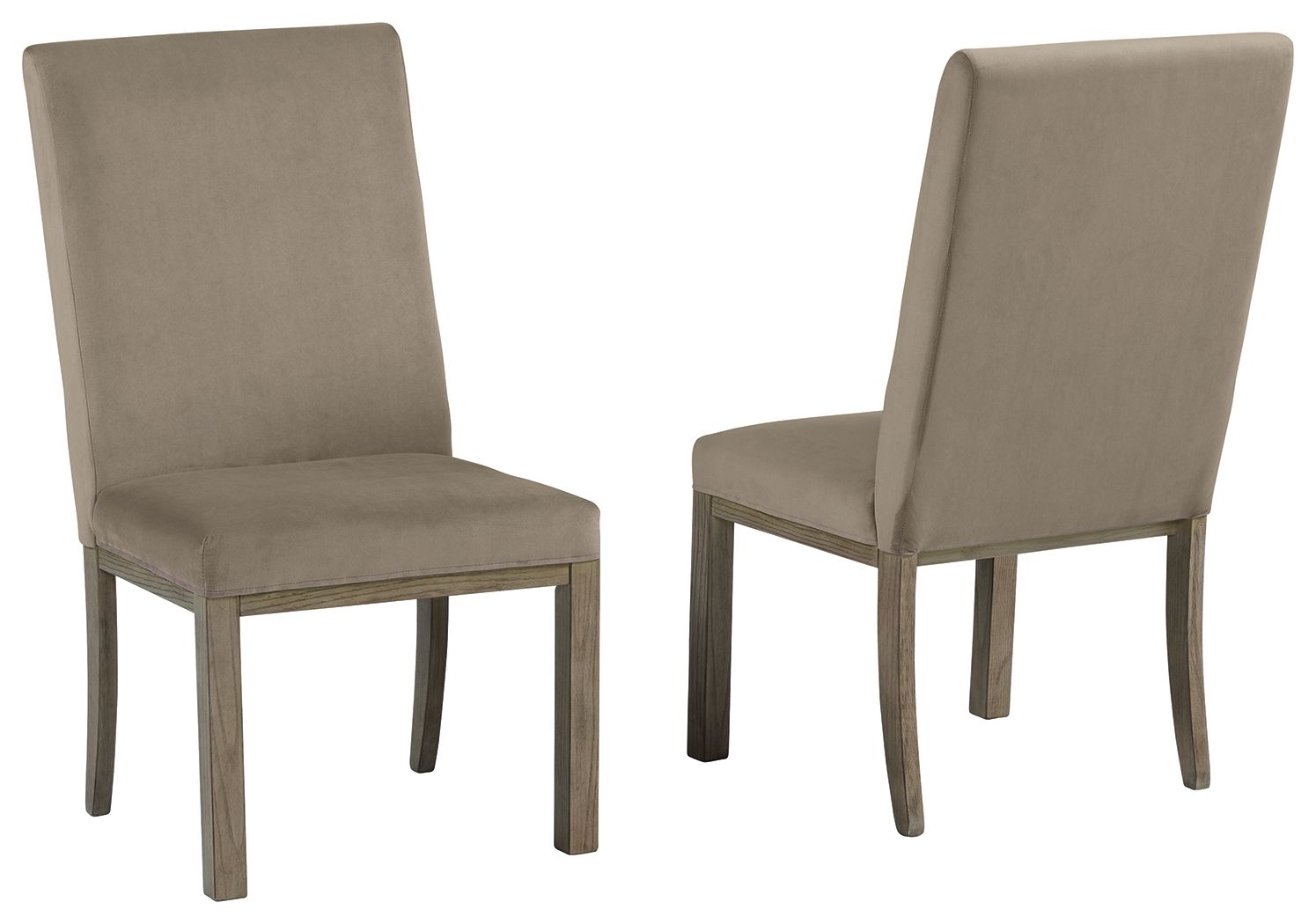 Chrestner - Gray / Brown - Dining UPH Side Chair (Set of 2) - Urban Living Furniture (Los Angeles, CA)