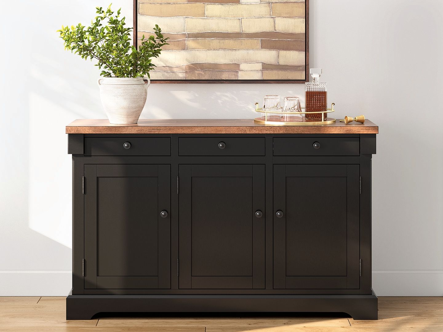 Wildenauer - Brown / Black - Dining Room Buffet - Urban Living Furniture (Los Angeles, CA)