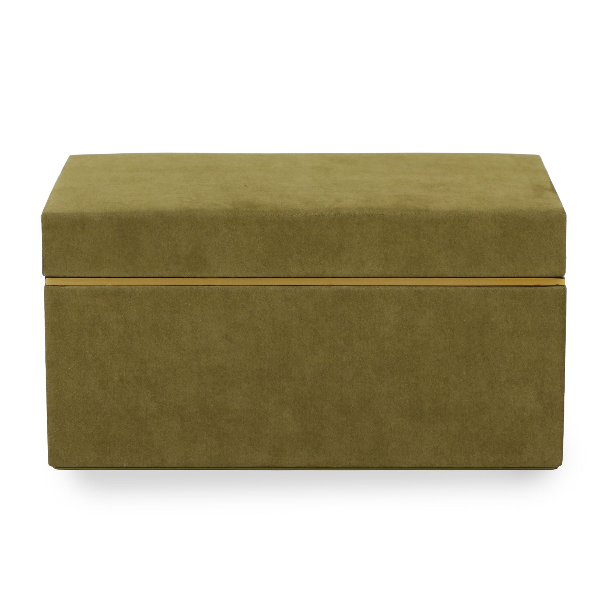 Pisa - Vegan Suede Contract-Grade Storage Box - Green - Urban Living Furniture (Los Angeles, CA)