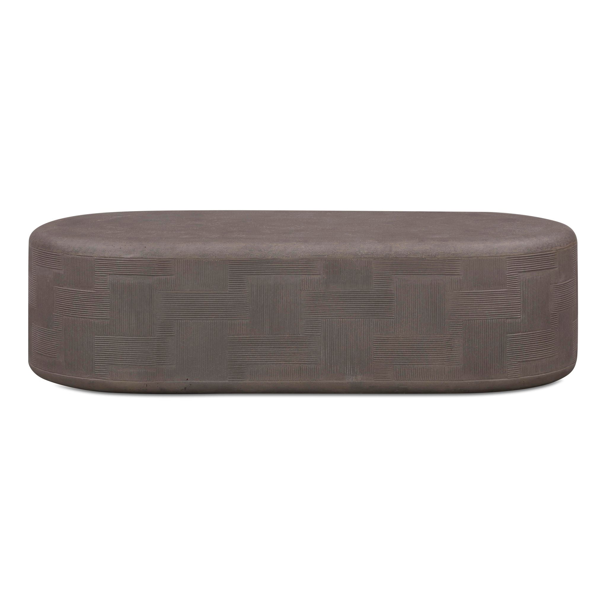Suraya - Concrete Rounded Coffee Table - Urban Living Furniture (Los Angeles, CA)