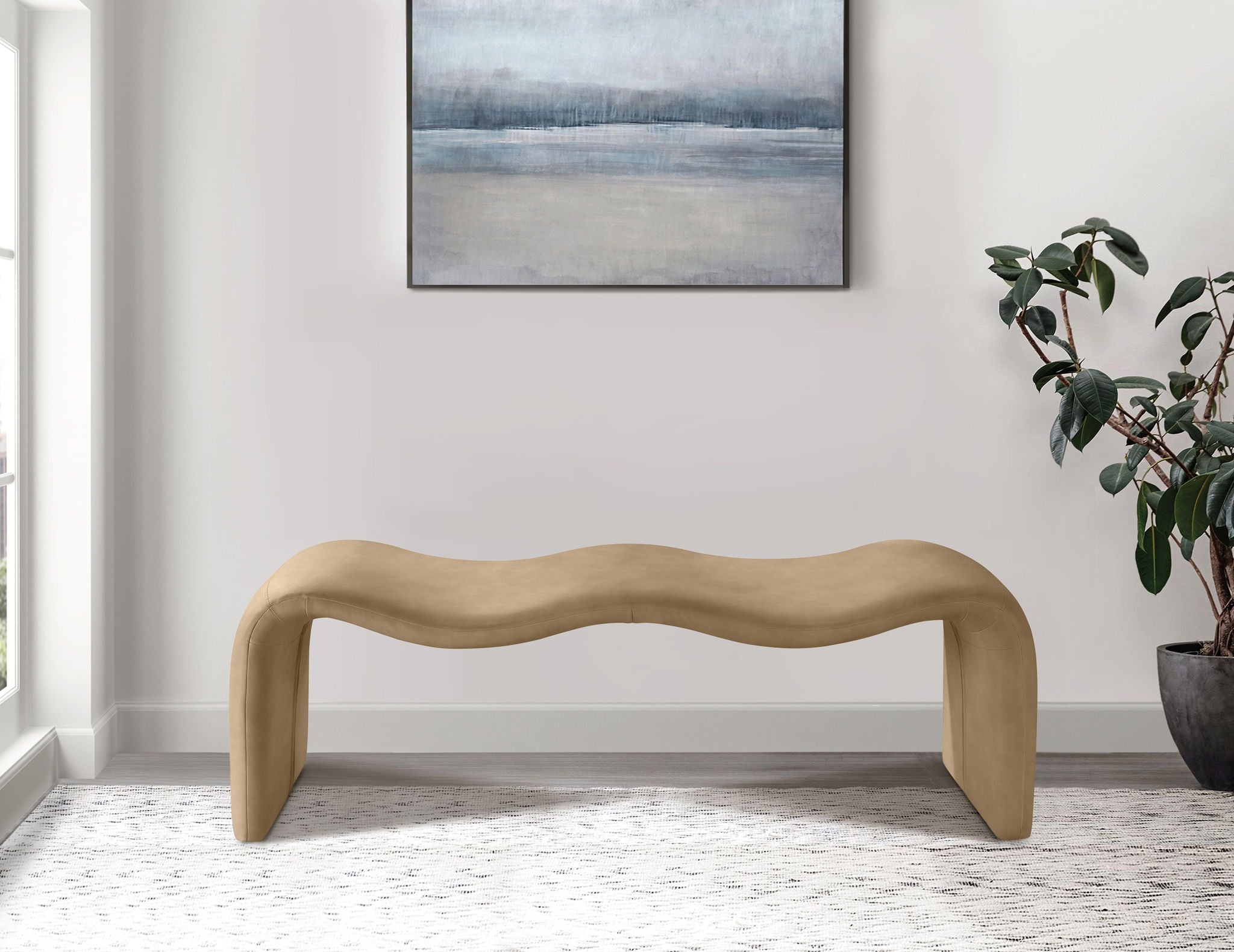 Willow - Faux Leather Bench