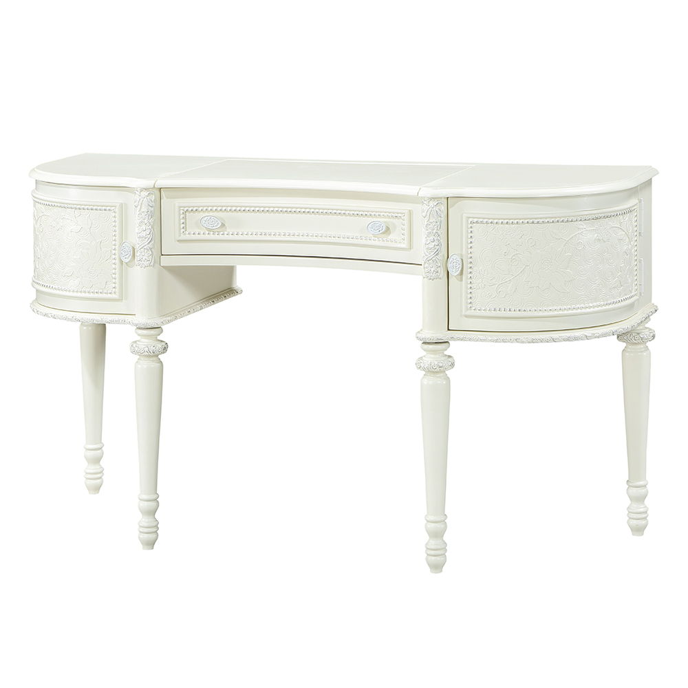 Dorothy - Vanity Desk & Mirror - Ivory - Urban Living Furniture (Los Angeles, CA)