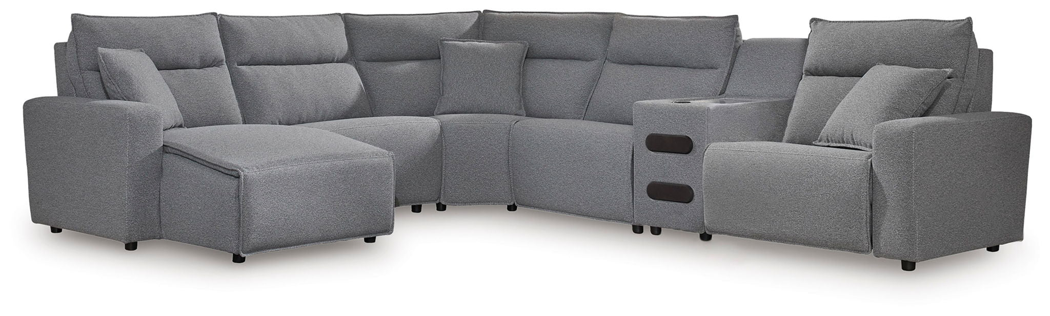 ModMax II - Salt And Pepper - Reclining Sectional - Urban Living Furniture (Los Angeles, CA)