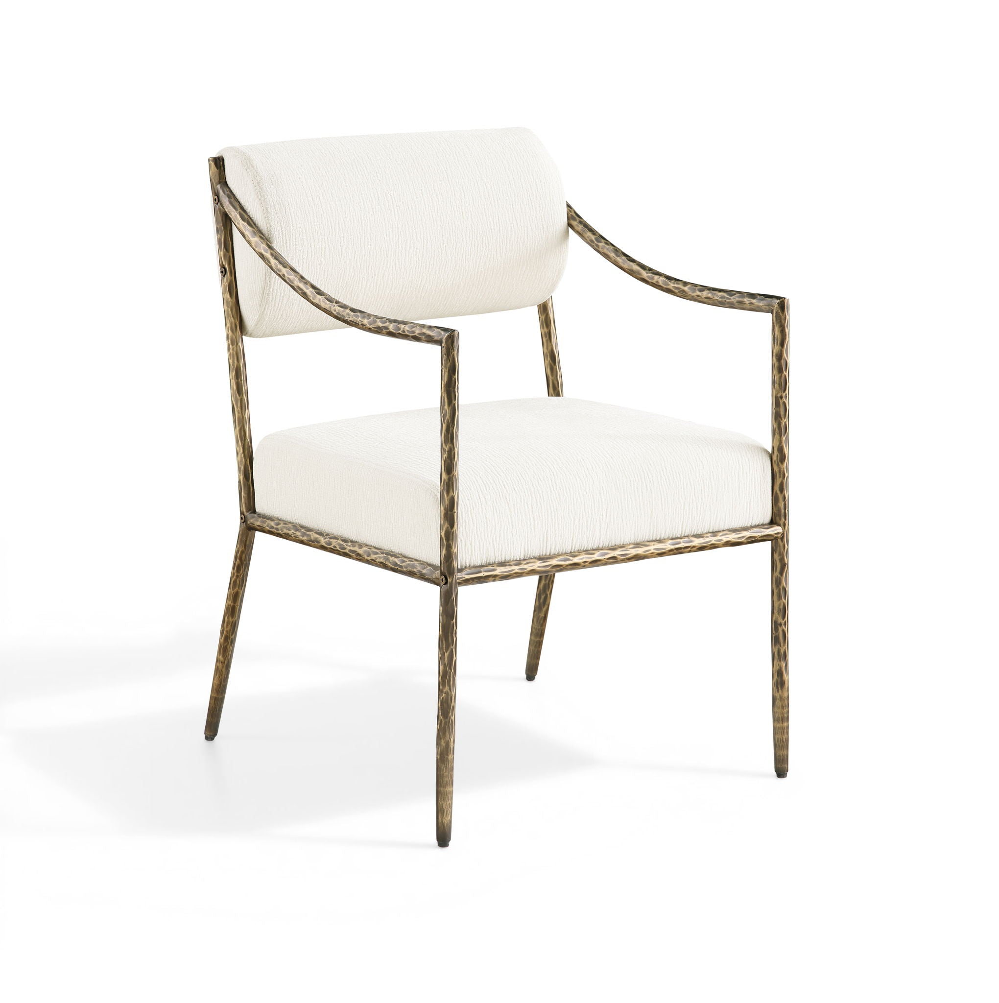 Bastille - Upholstered Dining Arm Chair (Set of 2) - Brass Frame - Urban Living Furniture (Los Angeles, CA)