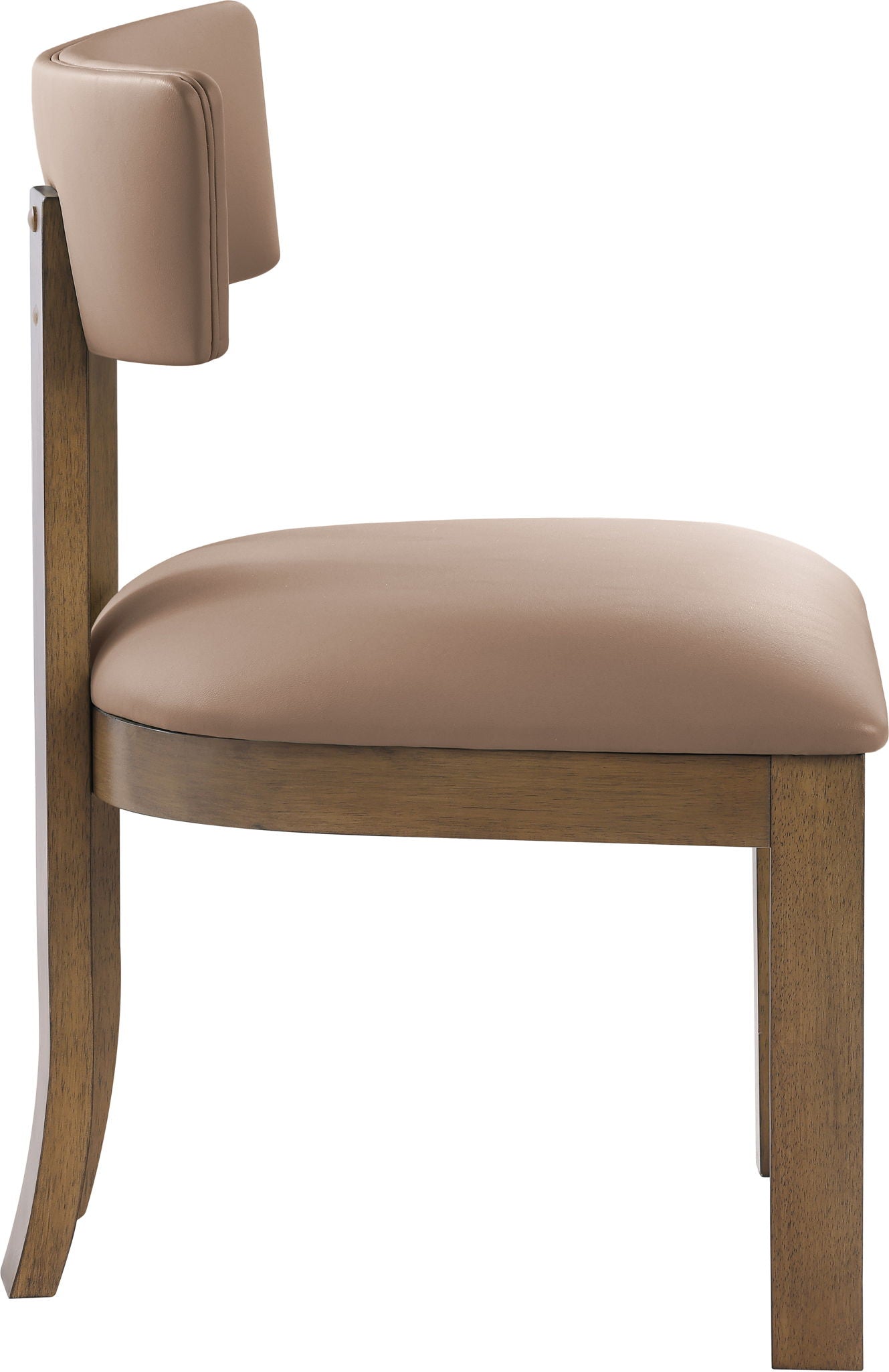 Lavrin - Vegan Leather Upholstered Dining Side Chair (Set of 2) - Walnut Base - Urban Living Furniture (Los Angeles, CA)