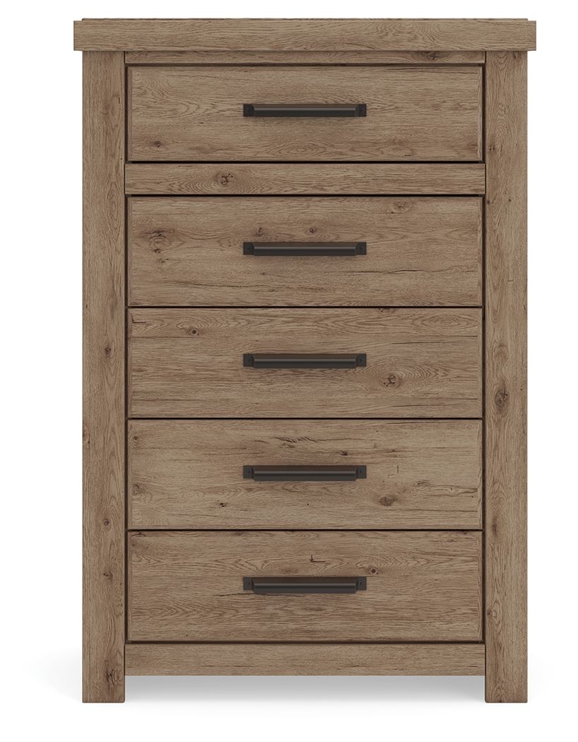 Oliandon - Five Drawer Chest - Light Brown - Urban Living Furniture (Los Angeles, CA)