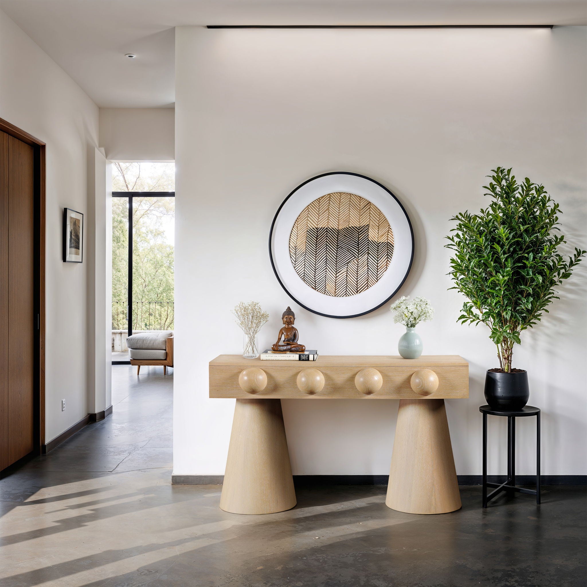 Bracciano - Oak Veneer Console Table - Urban Living Furniture (Los Angeles, CA)