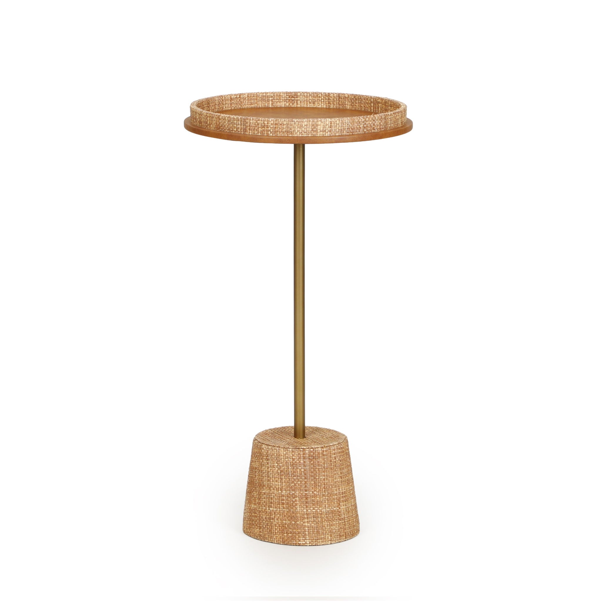 Saddle Raffia Designer Side Table - Natural - Urban Living Furniture (Los Angeles, CA)