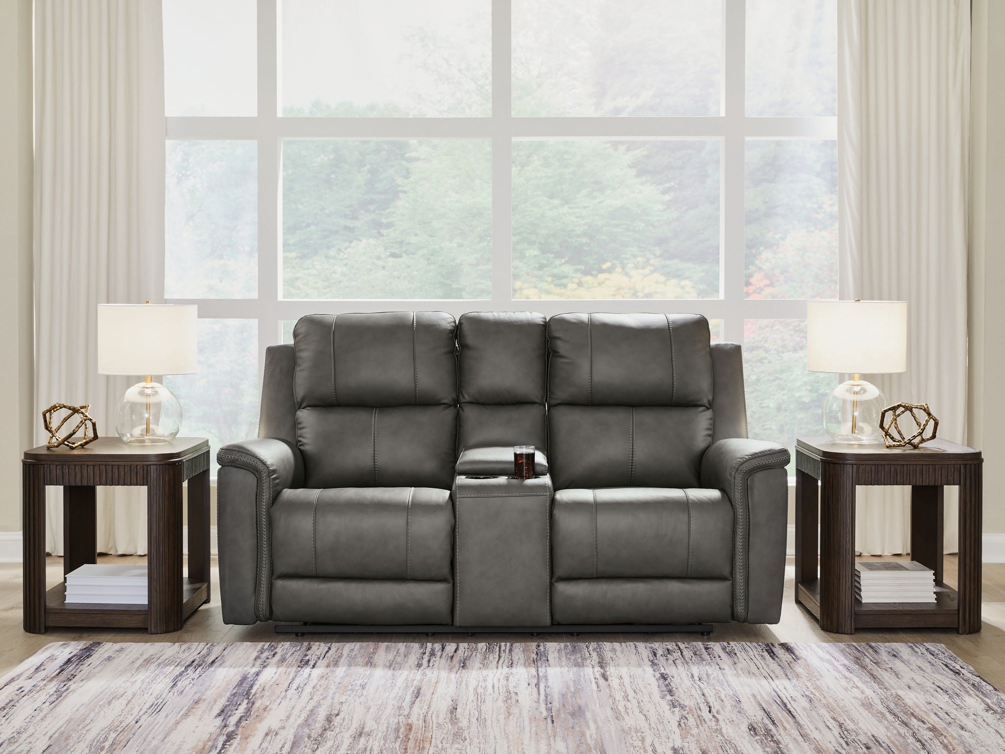Bleckley - Power Reclining Loveseat With Console / Adjustable Headrest - Urban Living Furniture (Los Angeles, CA)