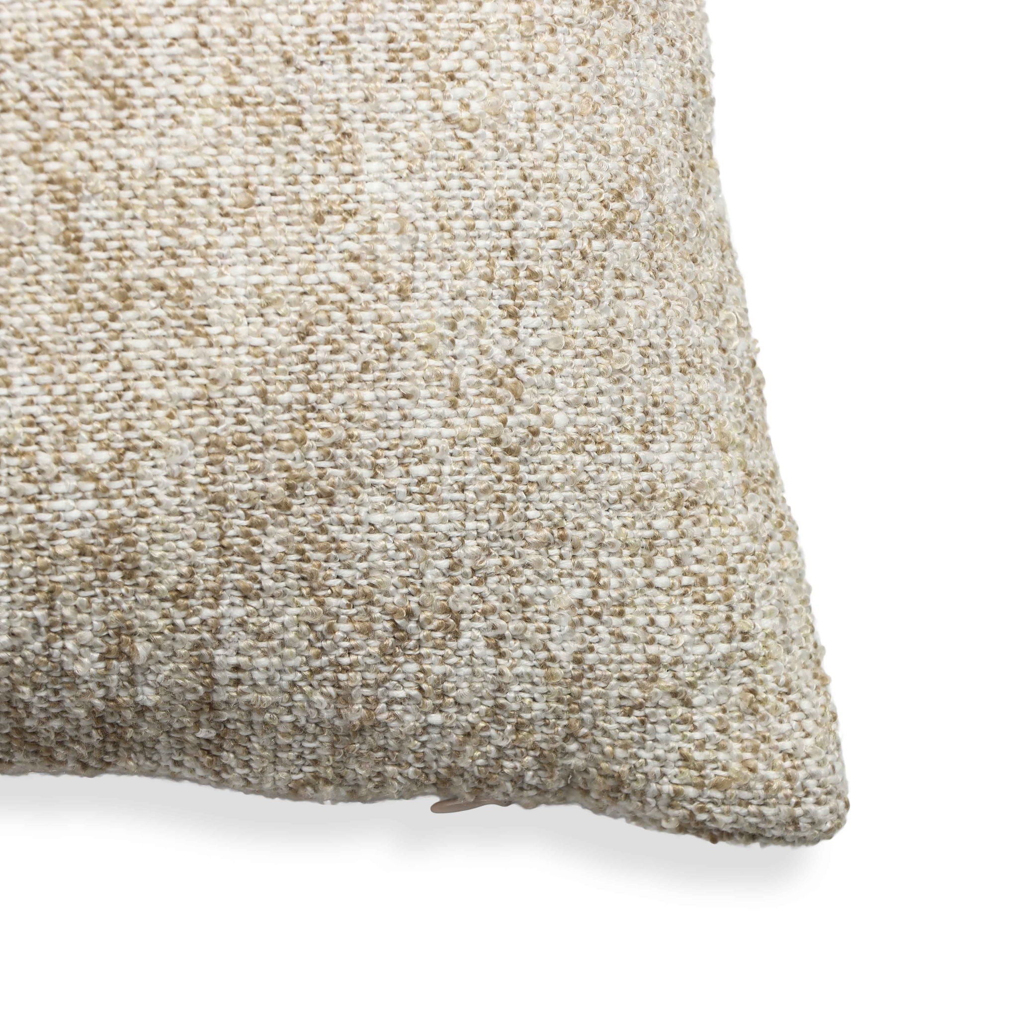 Poh - 20" Square Boucle Accent Pillow Cover - Washed Beige