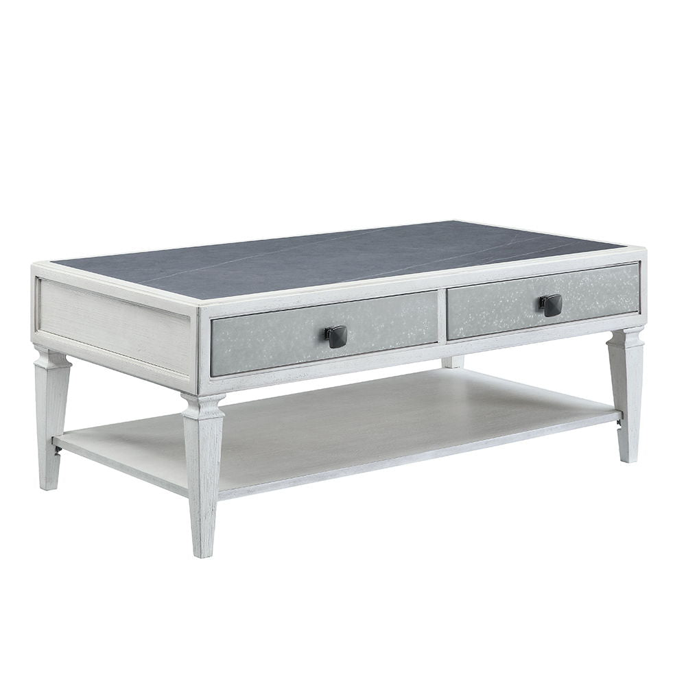 Katia - Coffee Table - Rustic Gray & Weathered White - Urban Living Furniture (Los Angeles, CA)