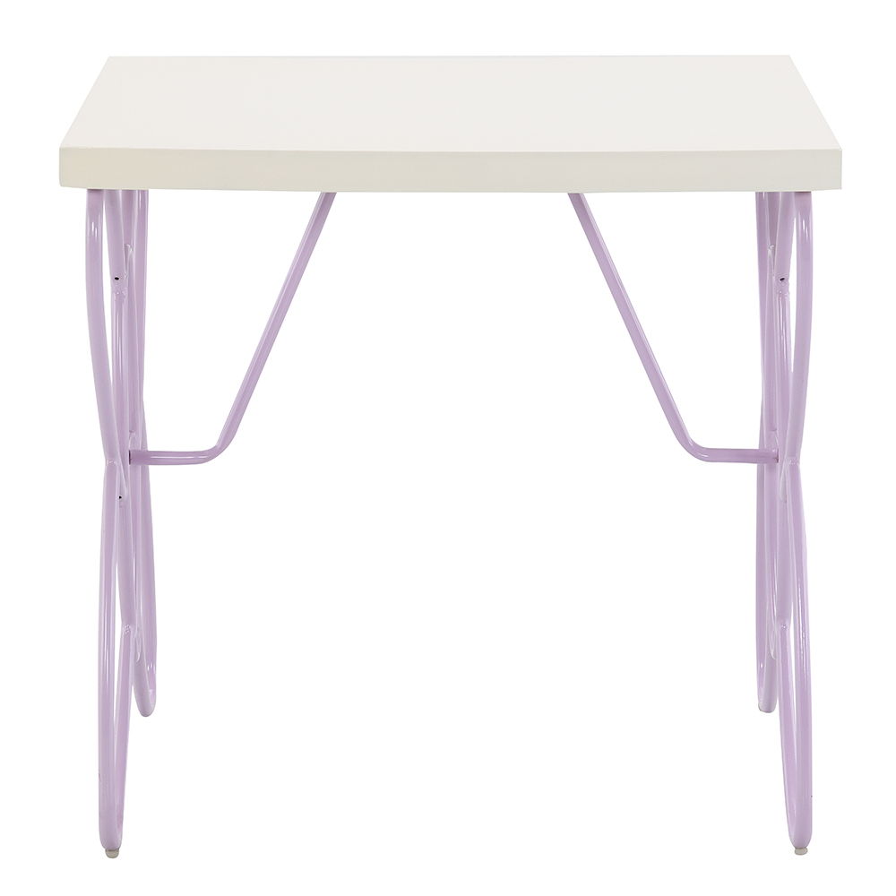 Priya II - Nightstand - White & Light Synthetic Leather Rple - Urban Living Furniture (Los Angeles, CA)